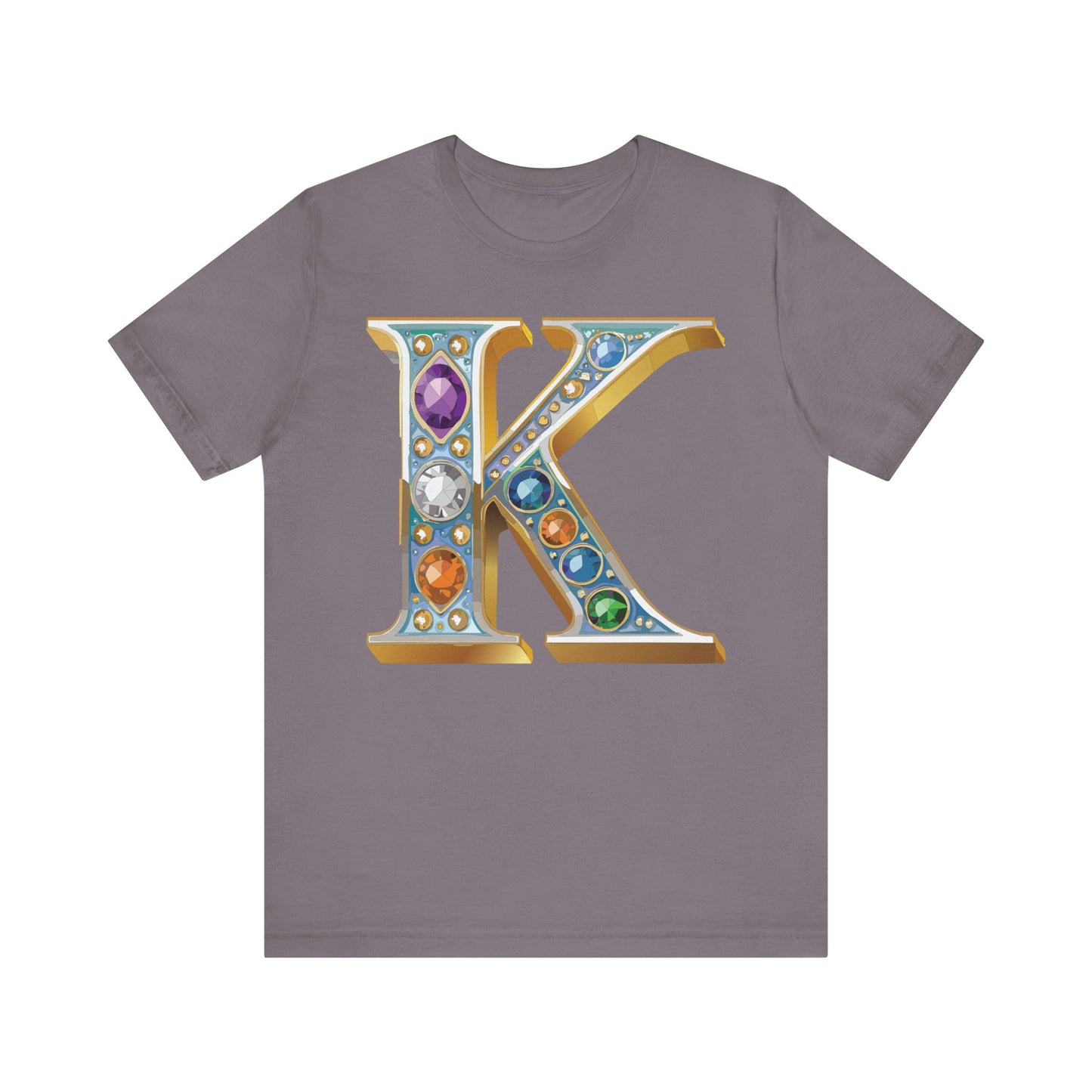 Letter Shirt, Shirt with Letters, Tee Shirt with Gold Letter, Shirt with Antique Letters