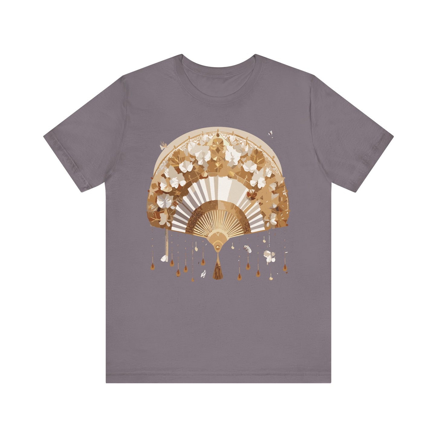 Fan shirt, Shirt with Fan, Tee Shirt with Gold Blower