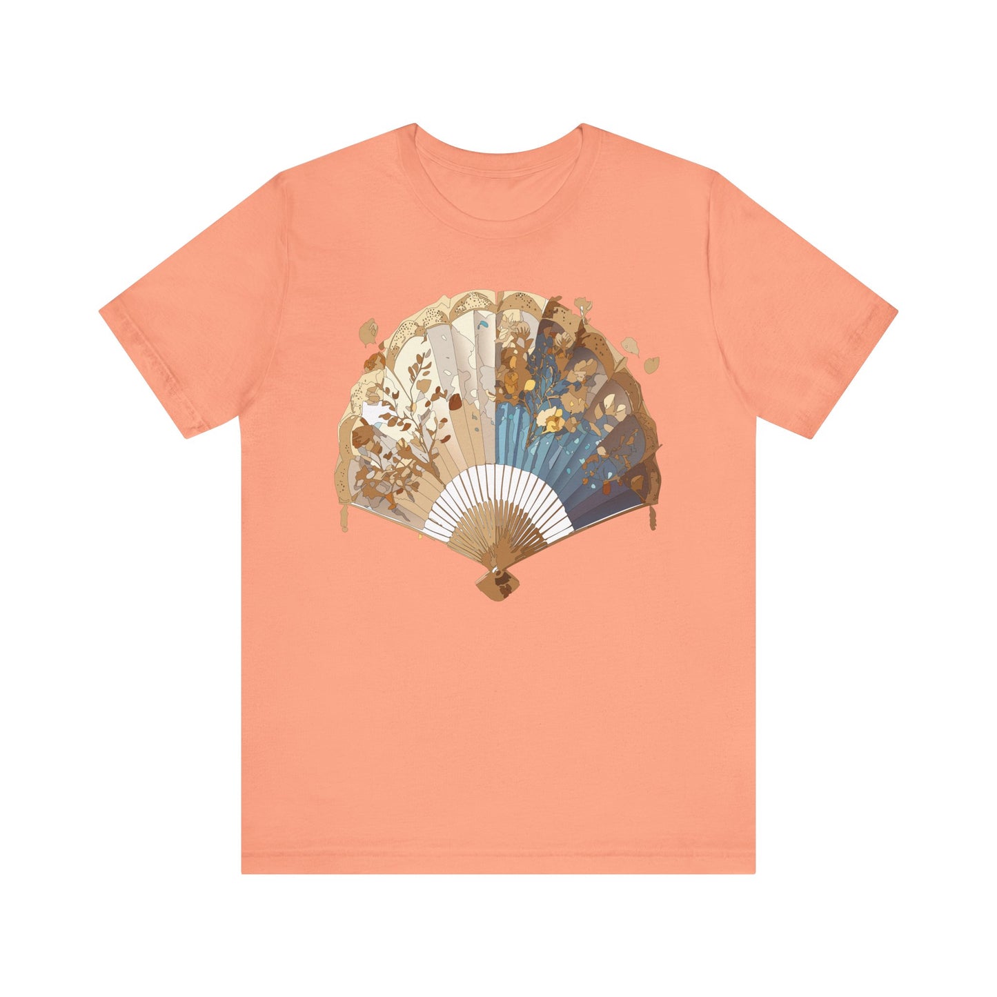 Fan shirt, Shirt with Fan, Tee Shirt with Gold Blower