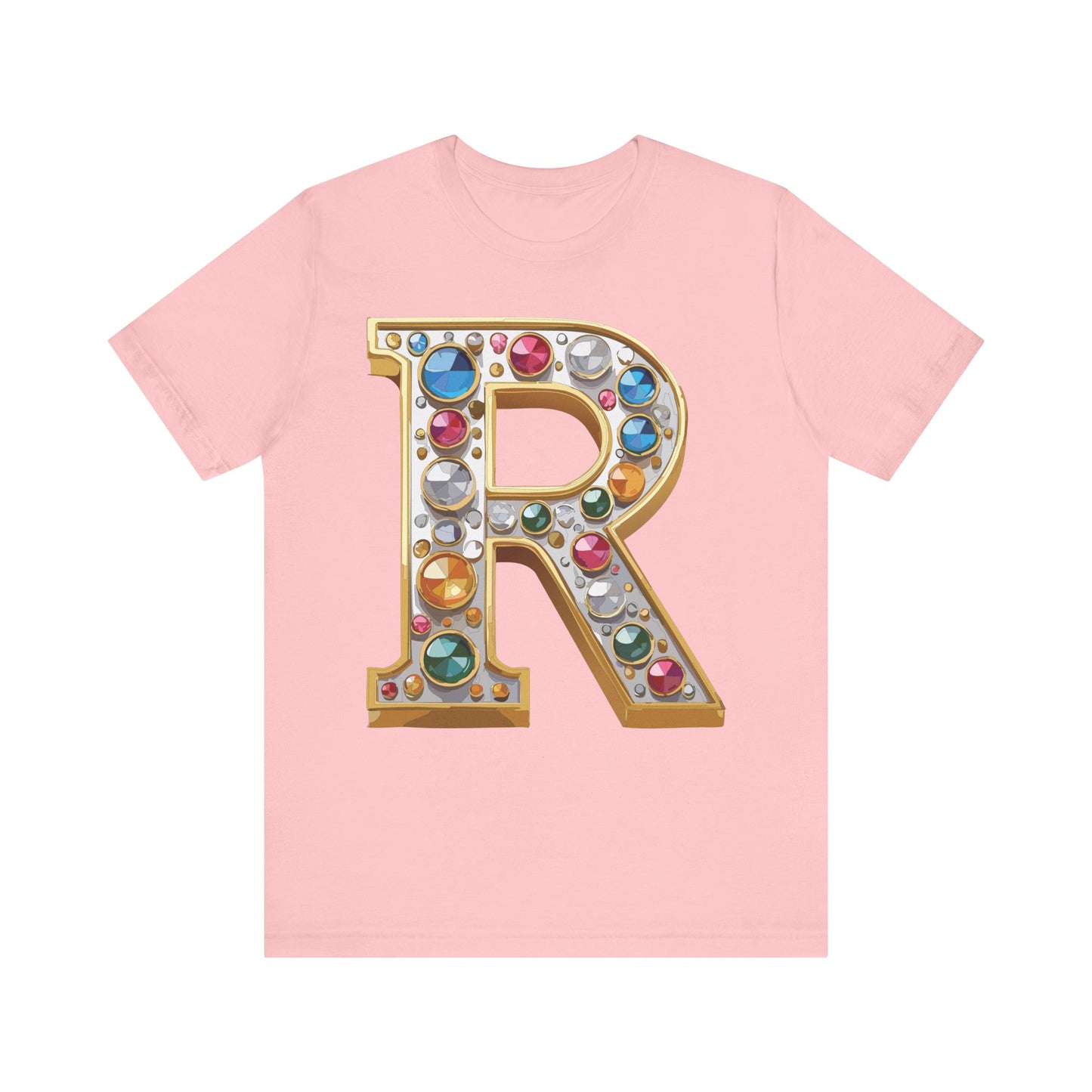 Letter Shirt, Shirt with Letters, Tee Shirt with Gold Letter, Shirt with Antique Letters