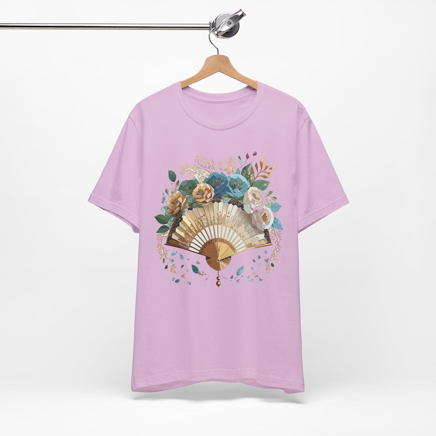 Fan shirt, Shirt with Fan, Tee Shirt with Gold Blower