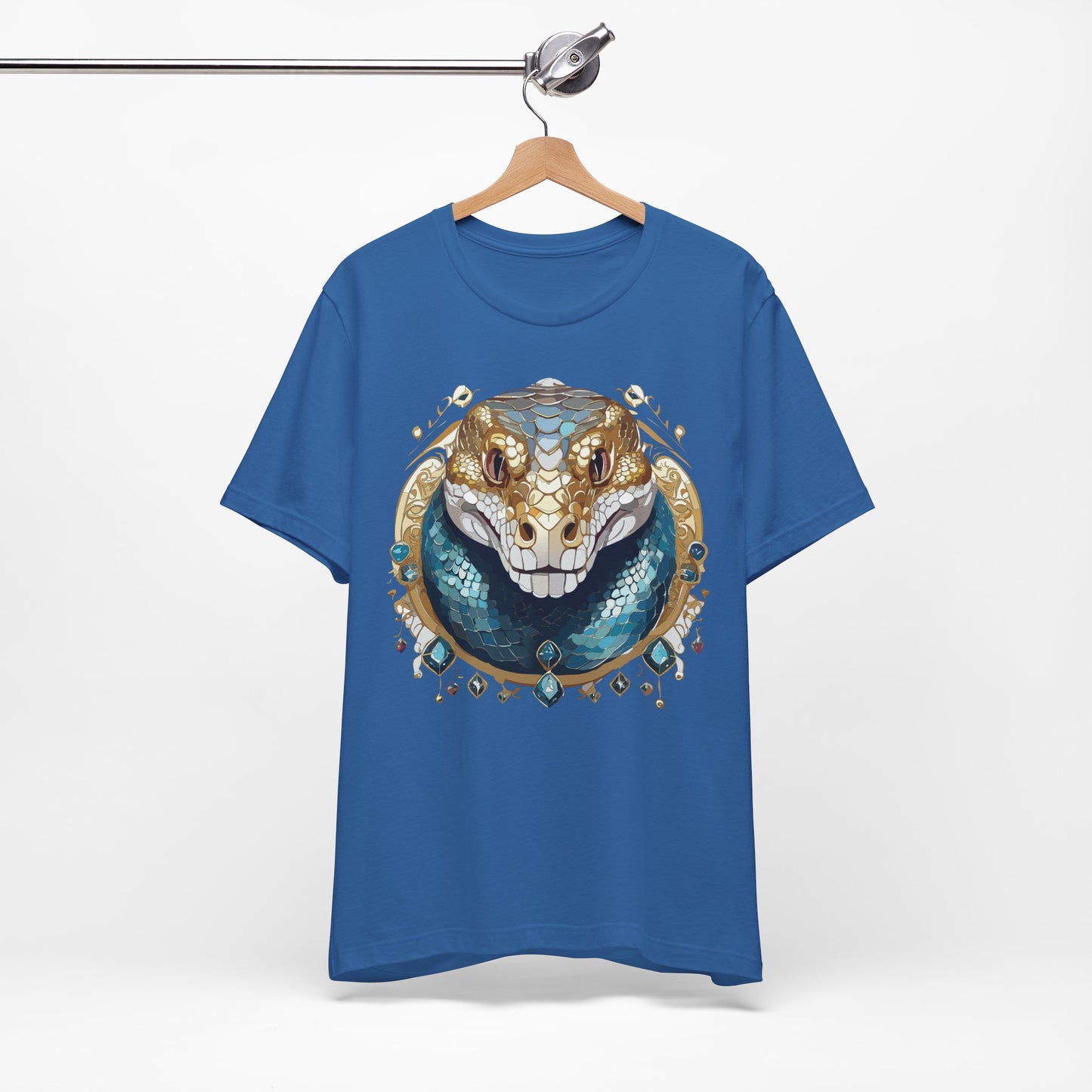 Animal Shirt, Shirt with Animal, Tee Shirt with Gold Animal Medal, Shirt with Antique Animal Medallion