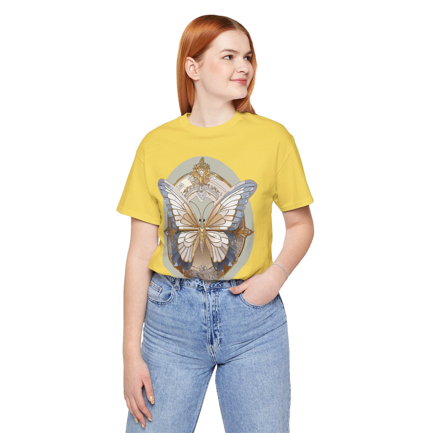 Butterfly Shirt, Shirt with Butterfly, Tee Shirt with Antique Butterfly