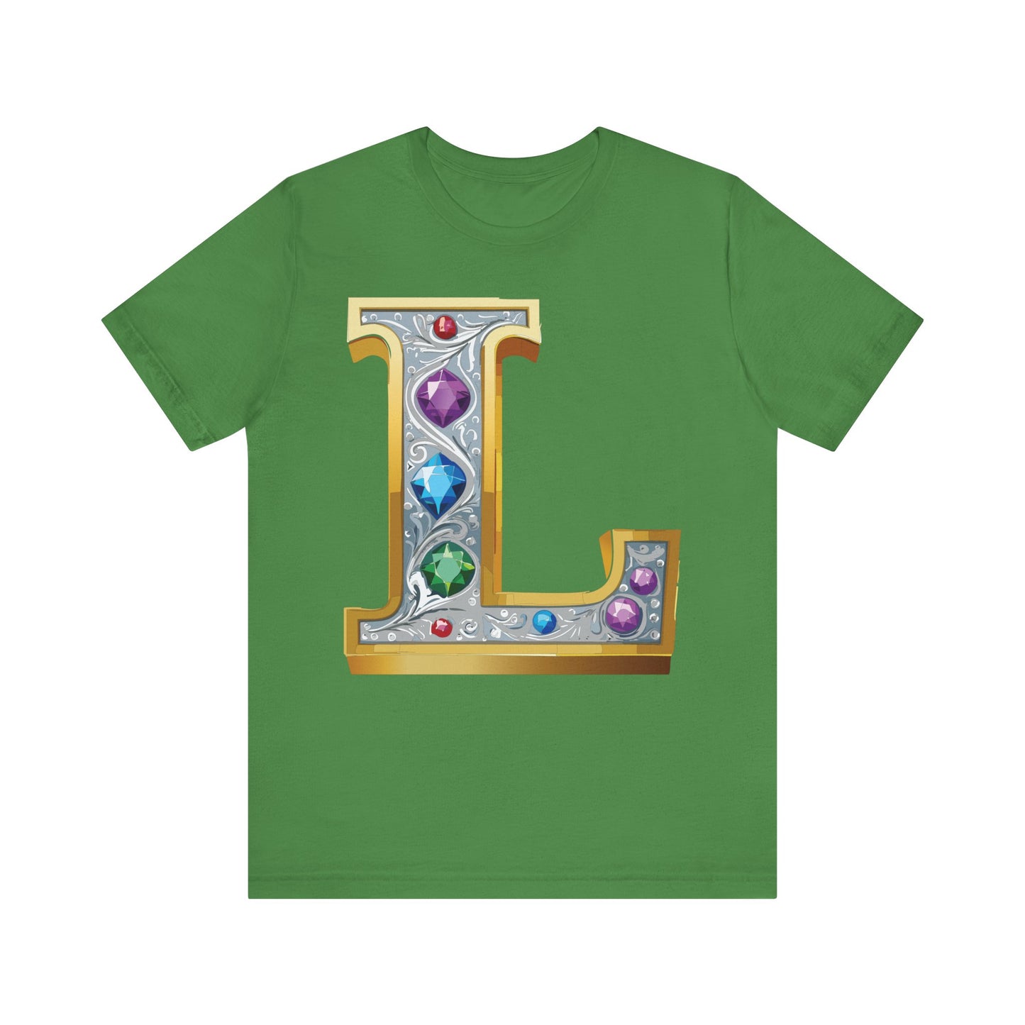 Letter Shirt, Shirt with Letters, Tee Shirt with Gold Letter, Shirt with Antique Letters