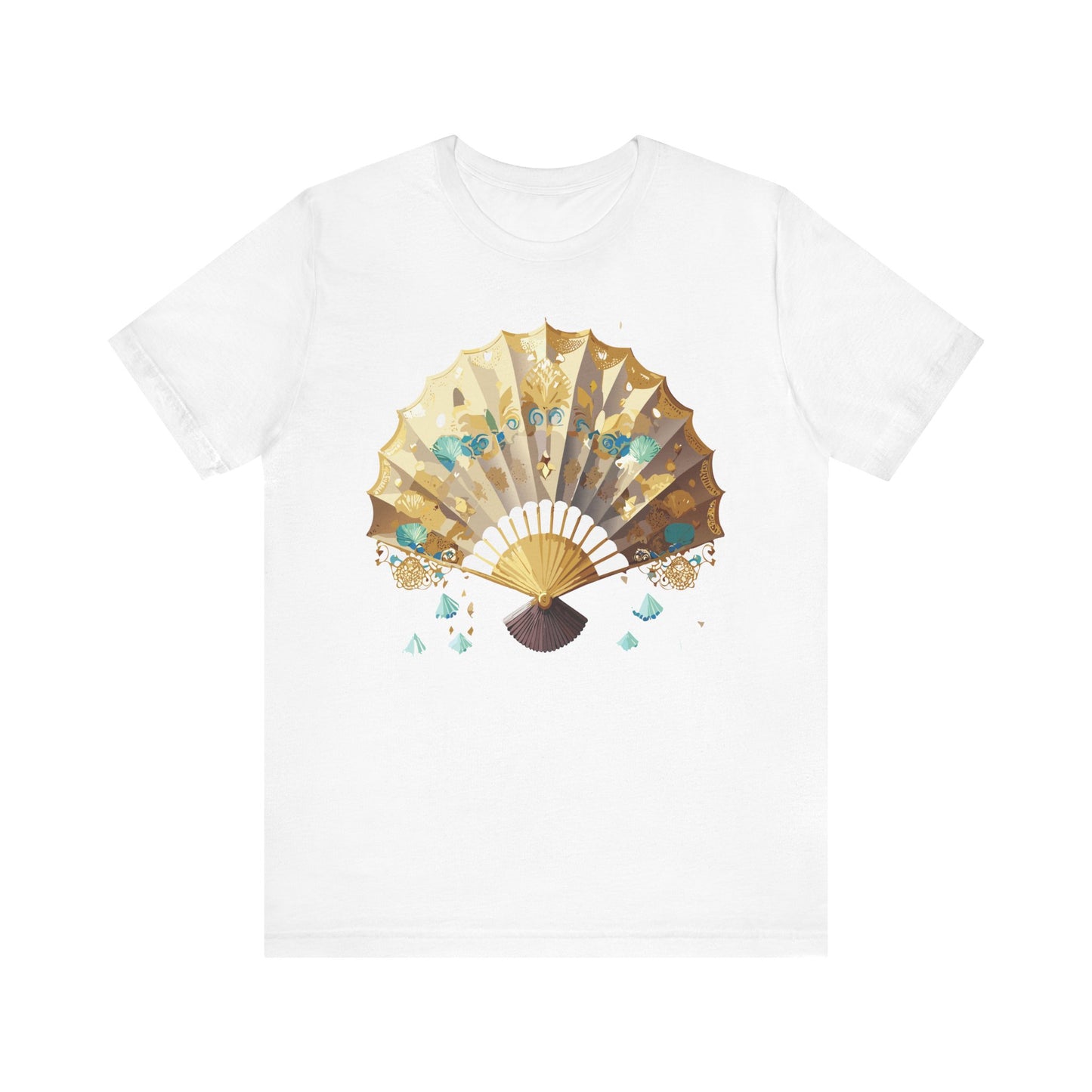 Fan shirt, Shirt with Fan, Tee Shirt with Gold Blower