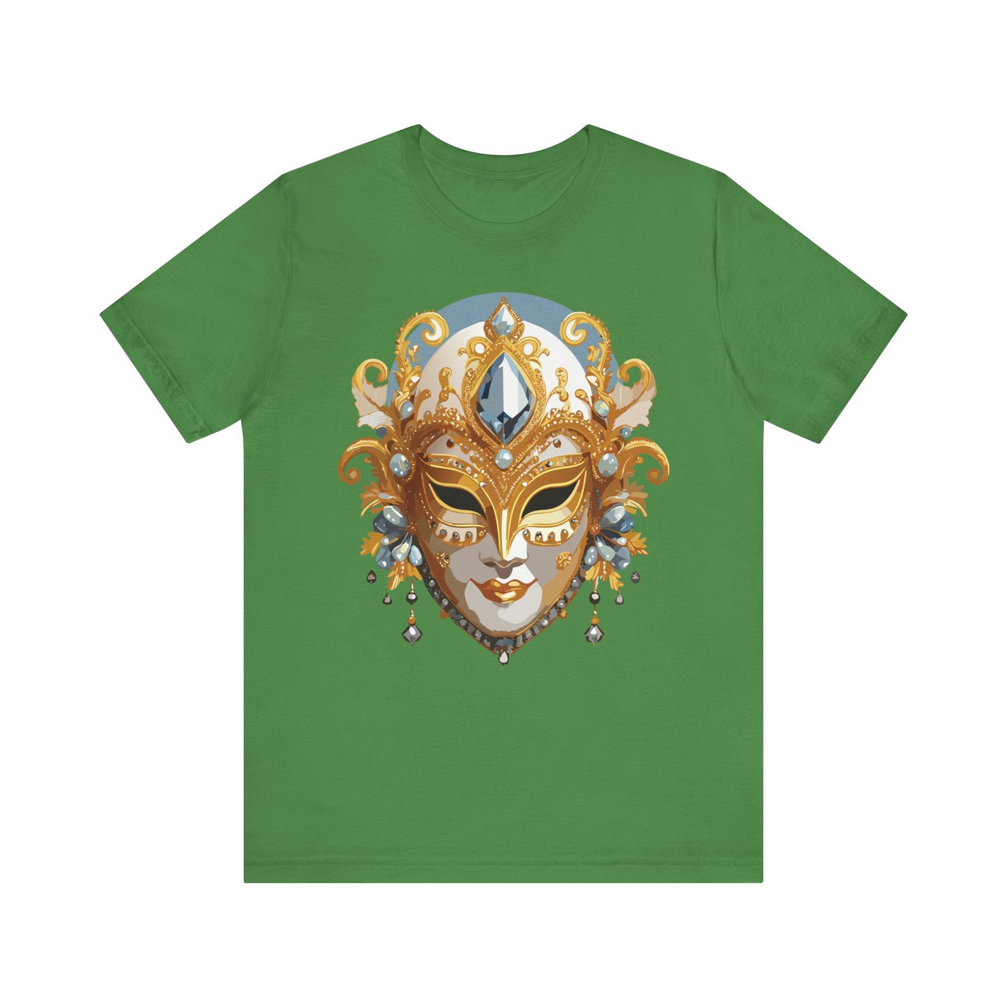 Mask Shirt, Shirt with Mask, Tee Shirt with Gold Face