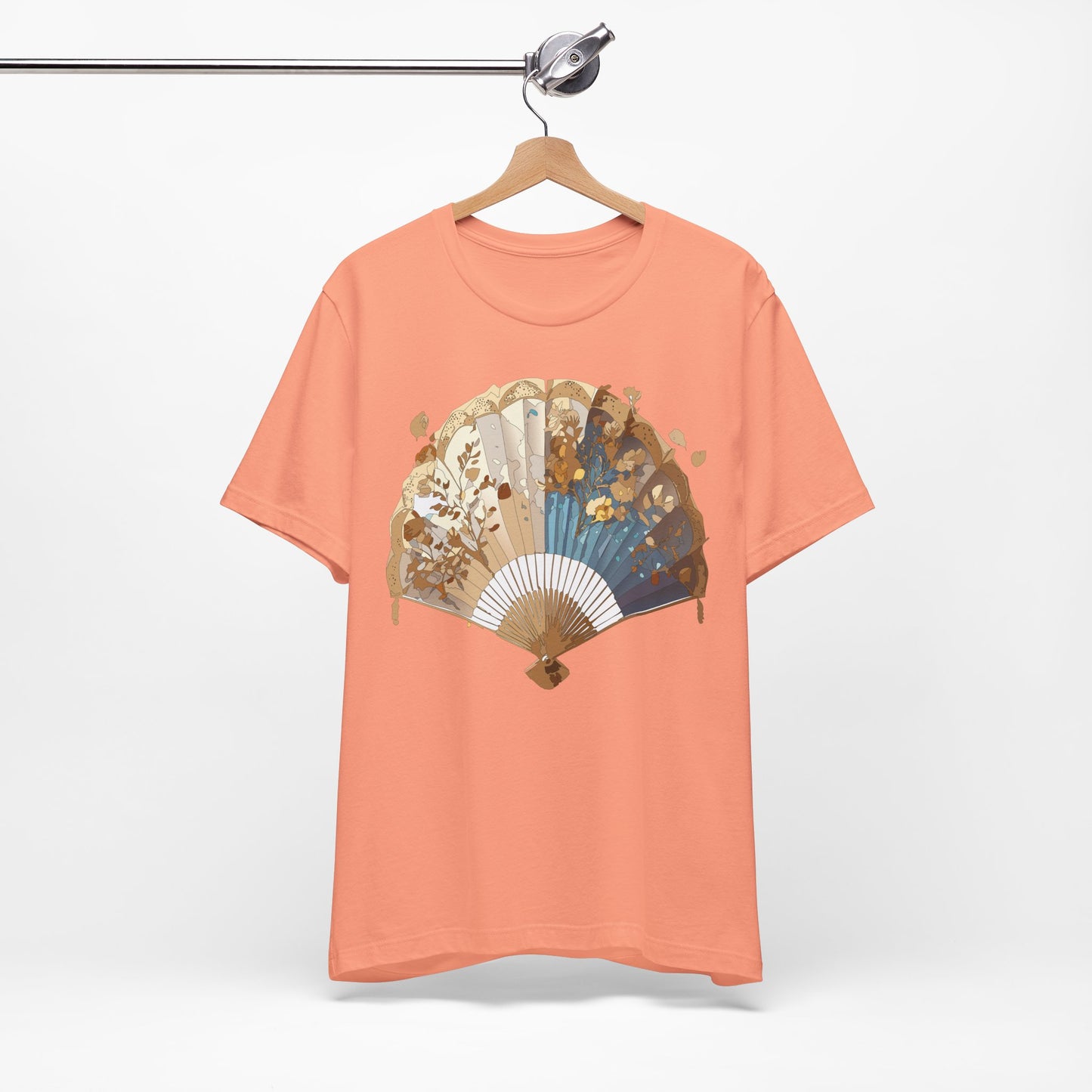 Fan shirt, Shirt with Fan, Tee Shirt with Gold Blower