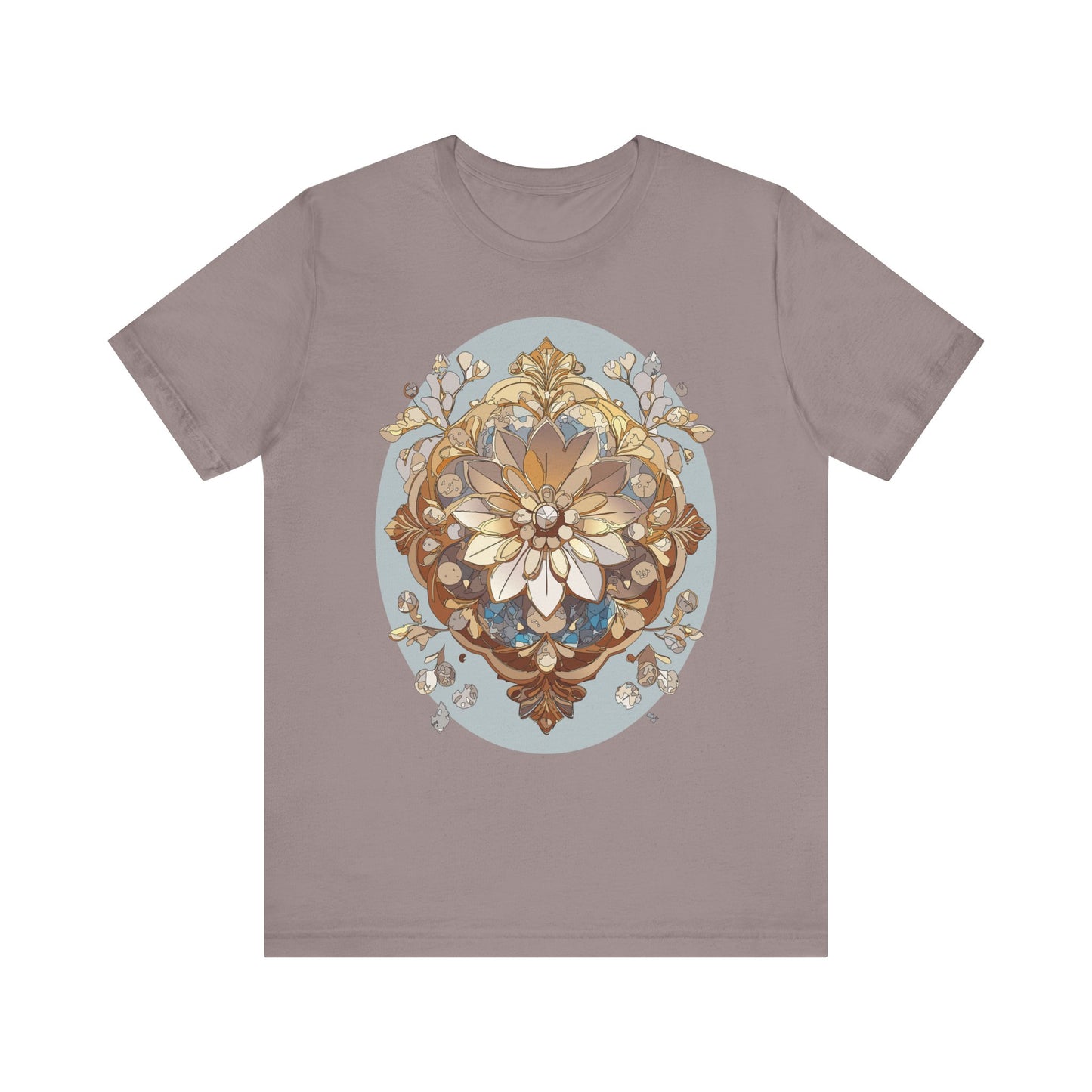 Floral Shirt, Flower Shirt, Tee Shirt with Antique Flower