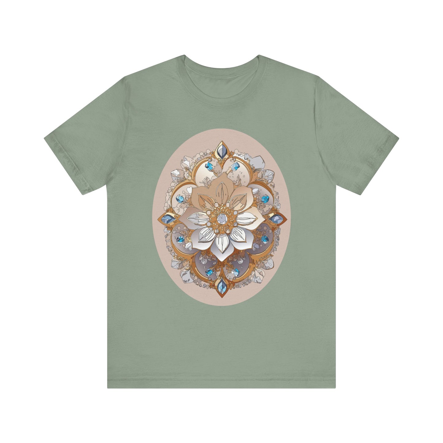 Floral Shirt, Flower Shirt, Tee Shirt with Antique Flower