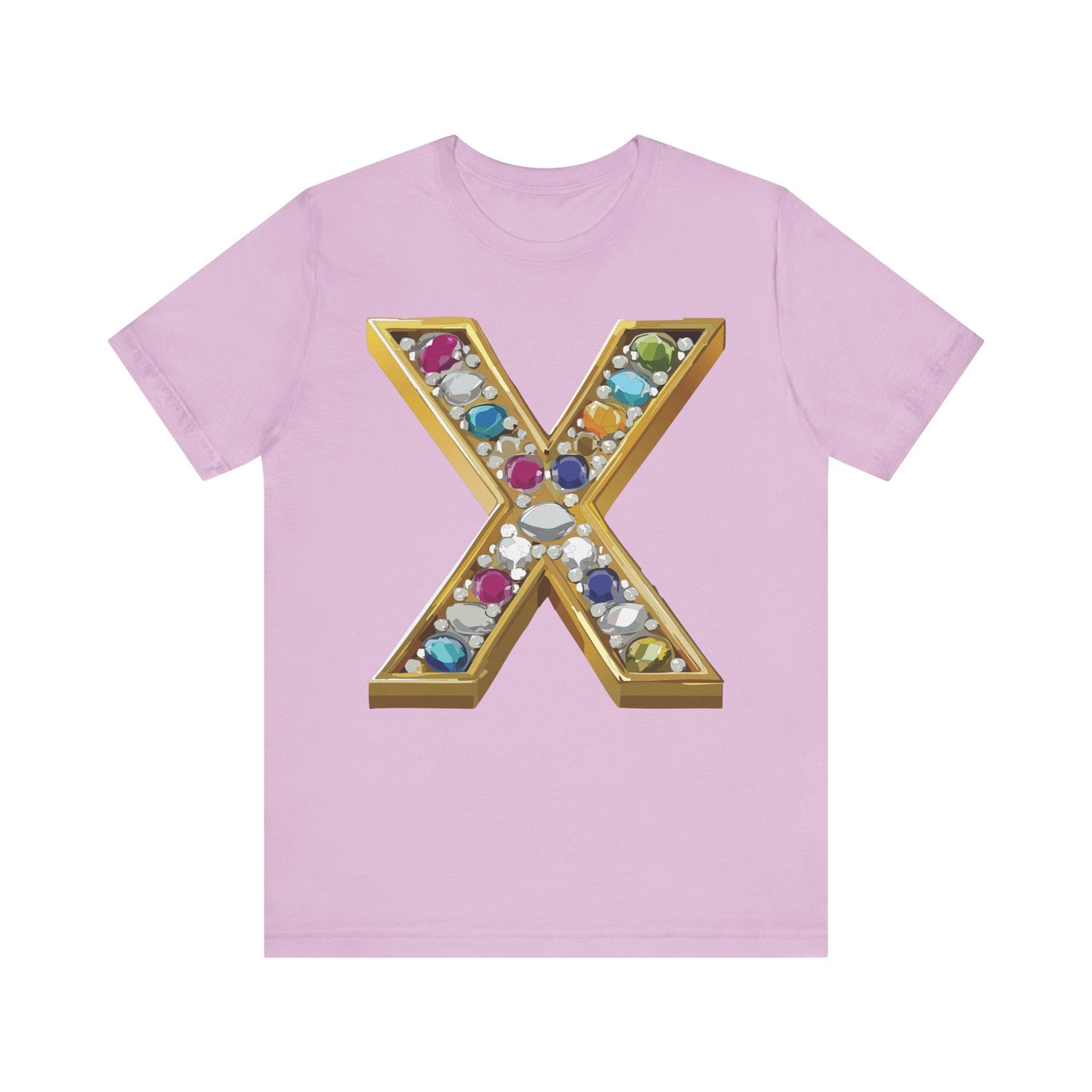 Letter Shirt, Shirt with Letters, Tee Shirt with Gold Letter, Shirt with Antique Letters