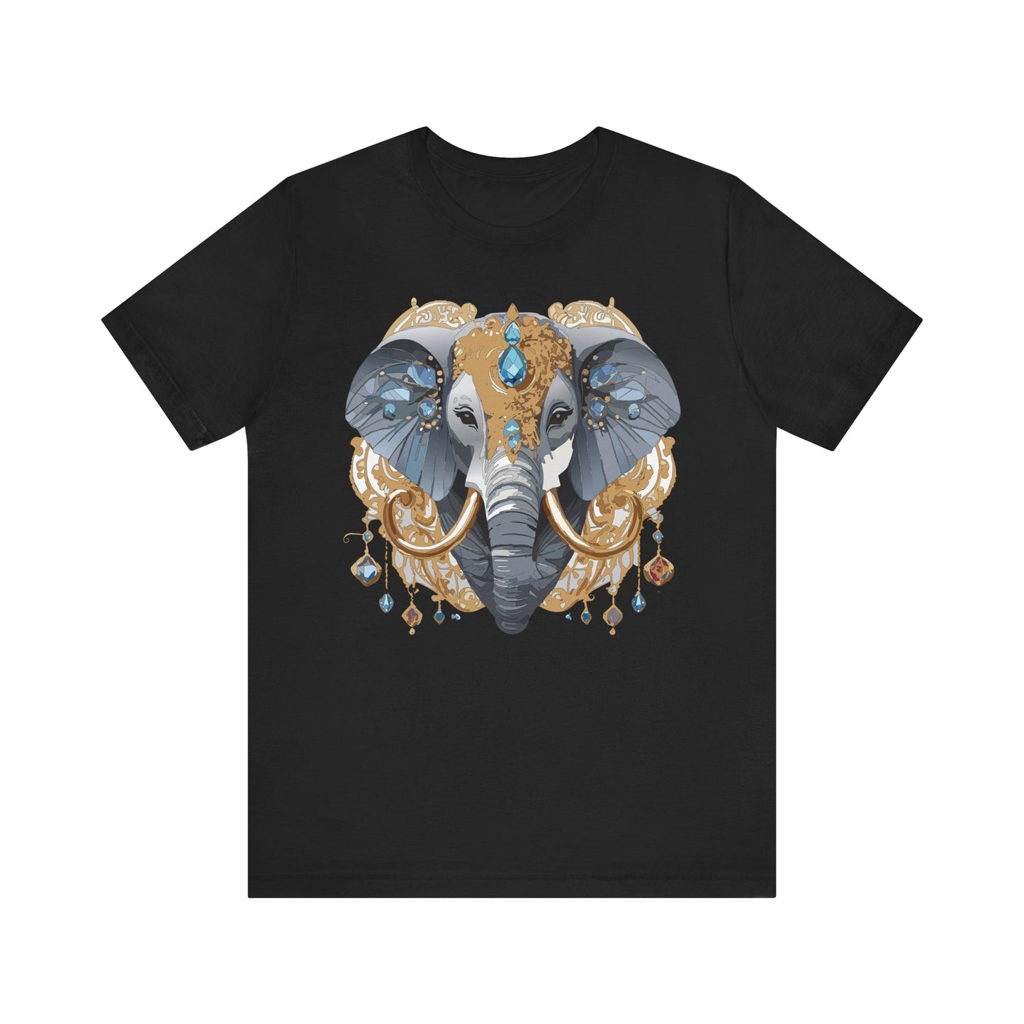 Animal Shirt, Shirt with Animal, Tee Shirt with Gold Animal Medal, Shirt with Antique Animal Medallion
