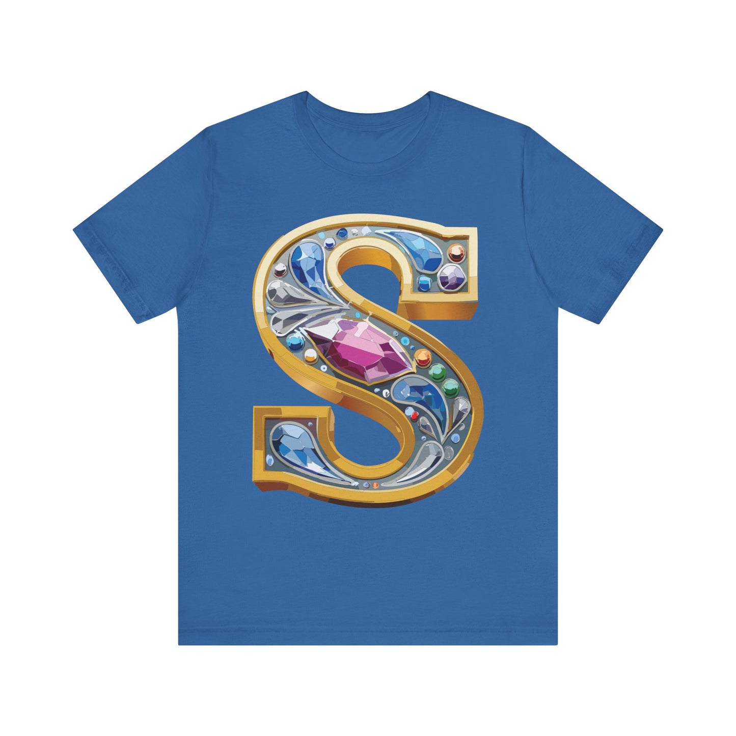Letter Shirt, Shirt with Letters, Tee Shirt with Gold Letter, Shirt with Antique Letters