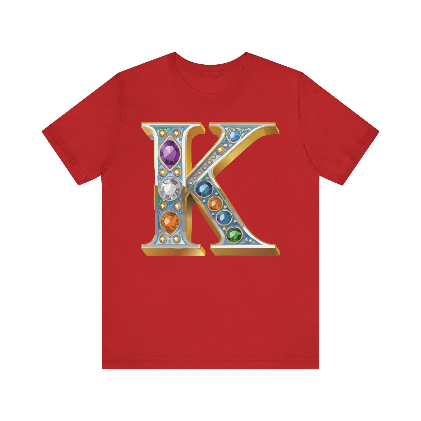 Letter Shirt, Shirt with Letters, Tee Shirt with Gold Letter, Shirt with Antique Letters