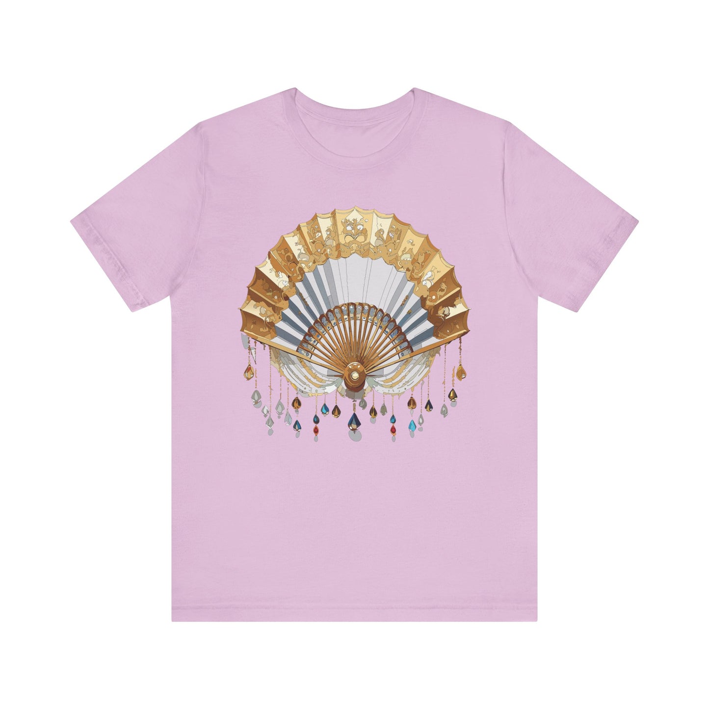 Fan shirt, Shirt with Fan, Tee Shirt with Gold Blower