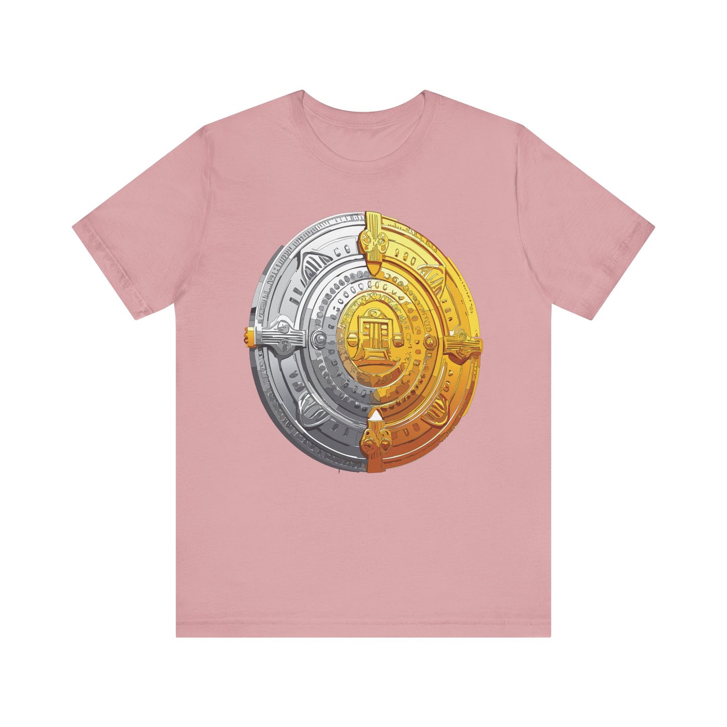 Coin Shirt, Shirt with Coin, Tee Shirt with Gold Coin, Shirt with Antique Coin