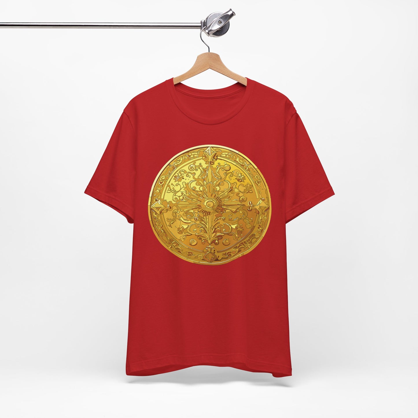 Coin Shirt, Shirt with Coin, Tee Shirt with Gold Coin, Shirt with Antique Coin