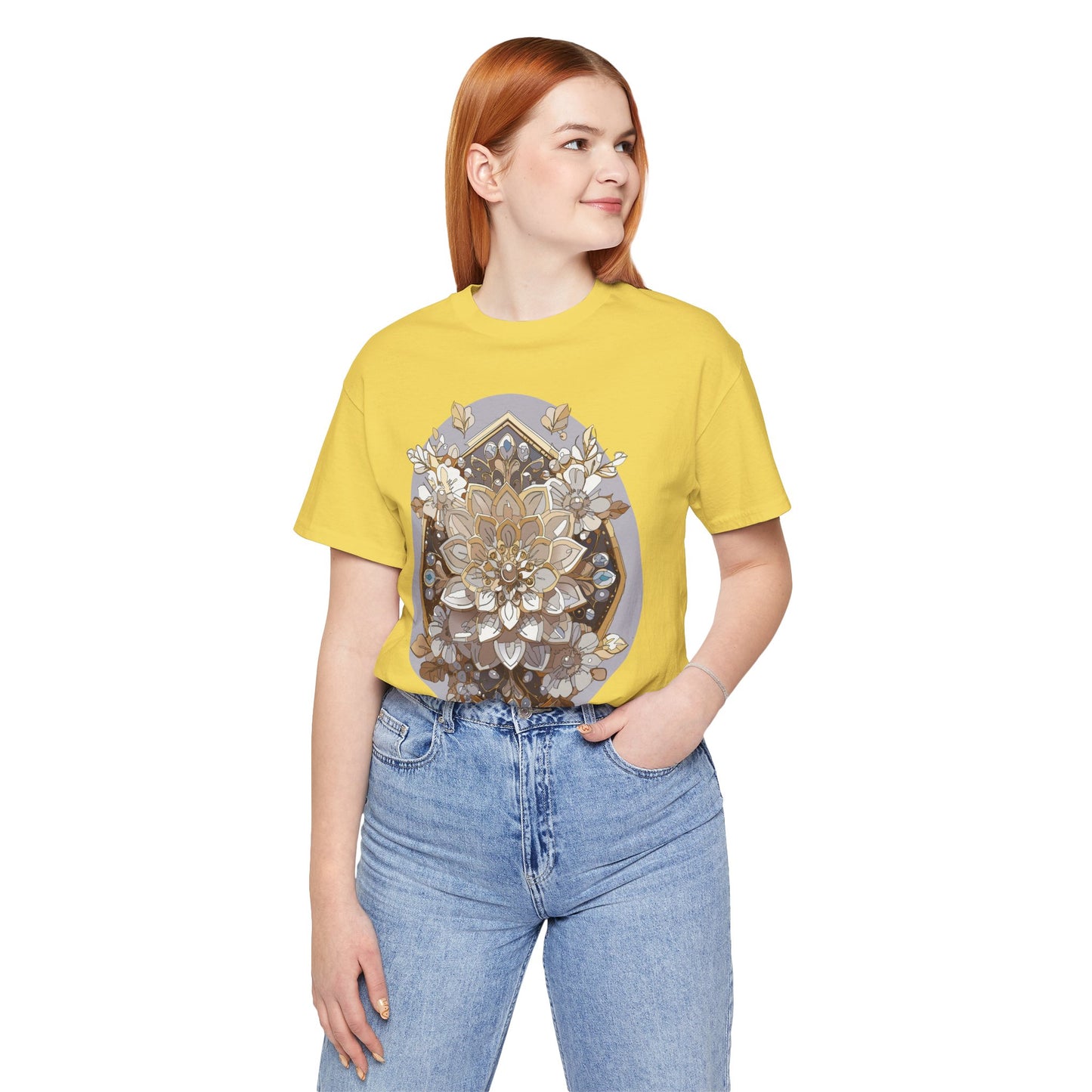 Floral Shirt, Flower Shirt, Tee Shirt with Antique Flower