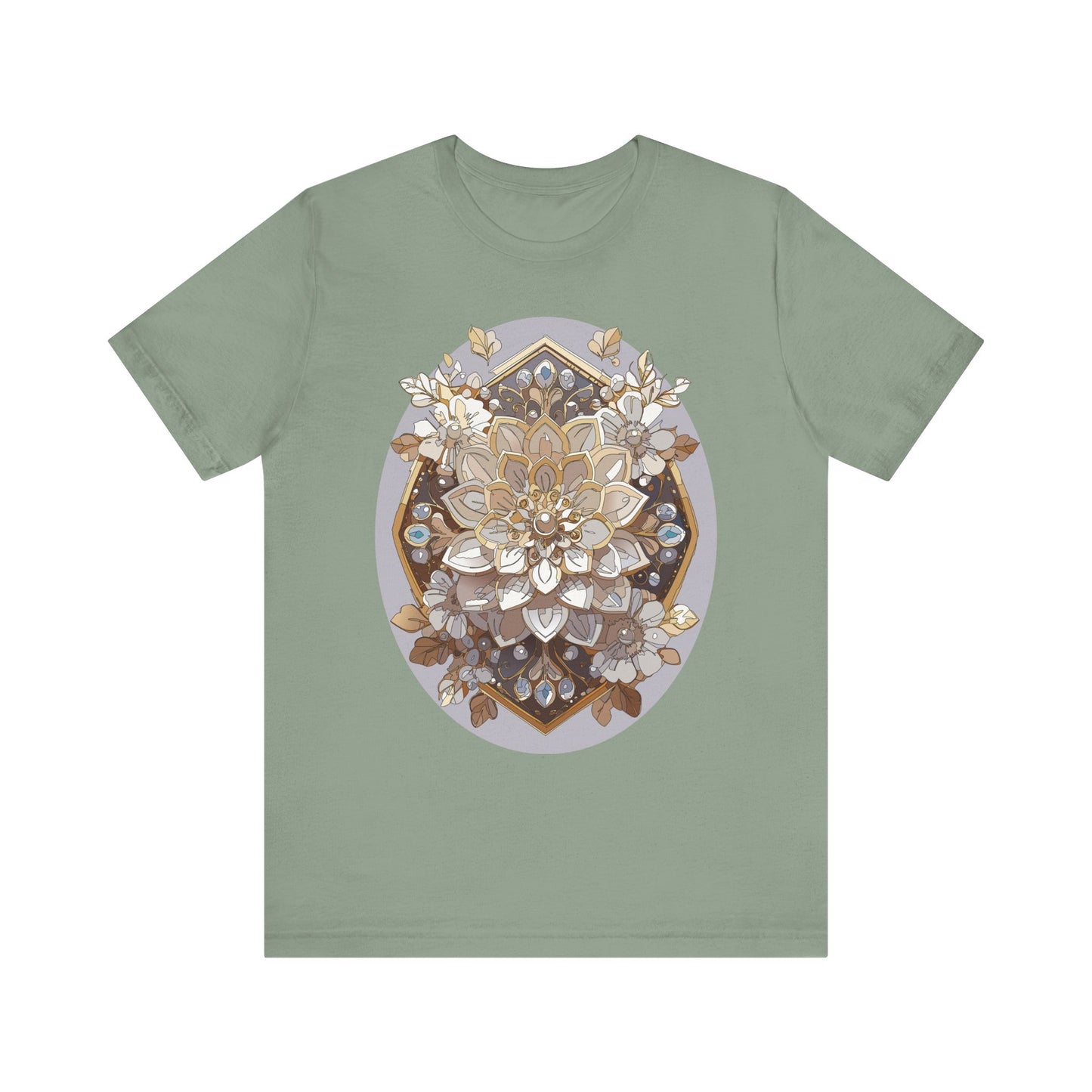 Floral Shirt, Flower Shirt, Tee Shirt with Antique Flower
