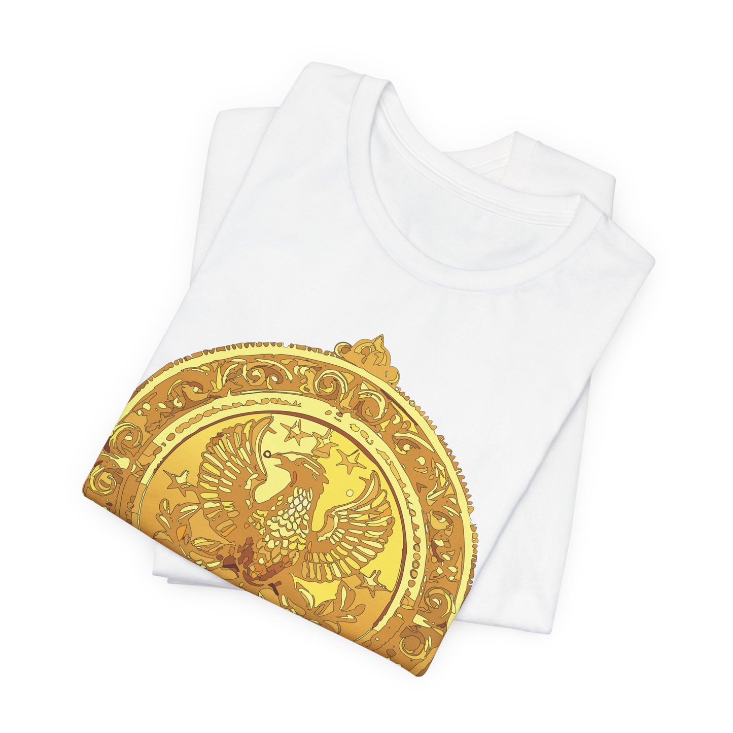 Coin Shirt, Shirt with Coin, Tee Shirt with Gold Coin, Shirt with Antique Coin