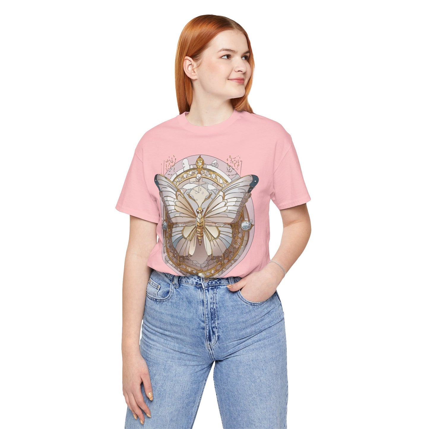 Butterfly Shirt, Shirt with Butterfly, Tee Shirt with Antique Butterfly
