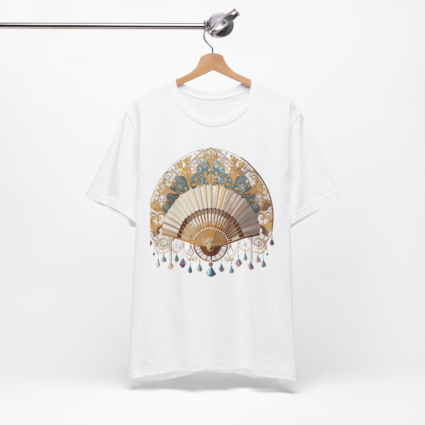 Fan shirt, Shirt with Fan, Tee Shirt with Gold Blower