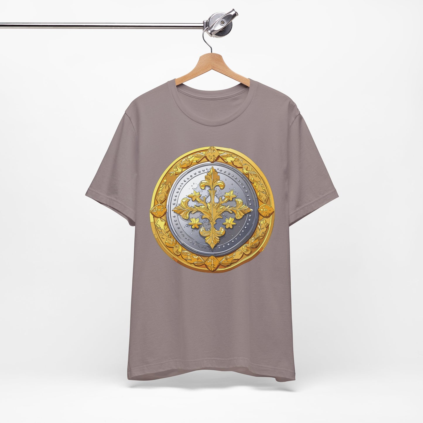Coin Shirt, Shirt with Coin, Tee Shirt with Gold Coin, Shirt with Antique Coin