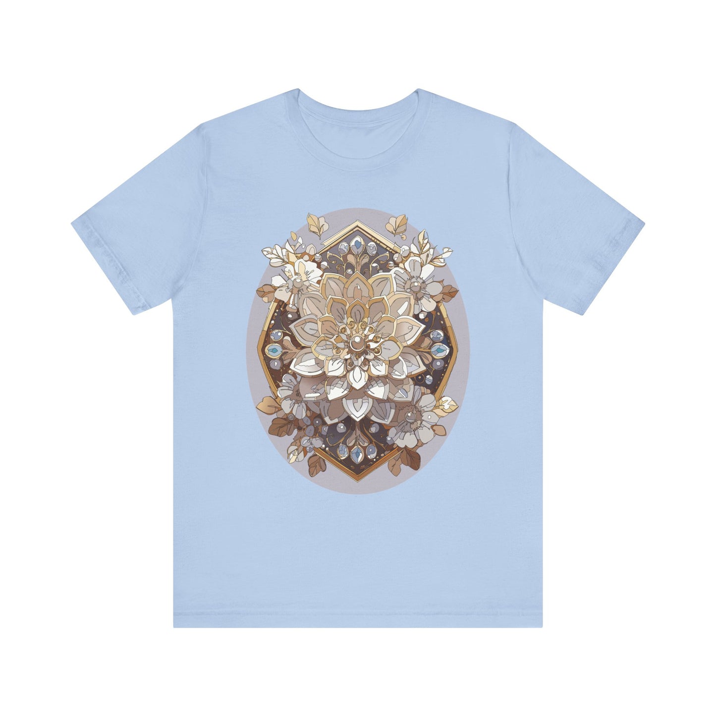 Floral Shirt, Flower Shirt, Tee Shirt with Antique Flower