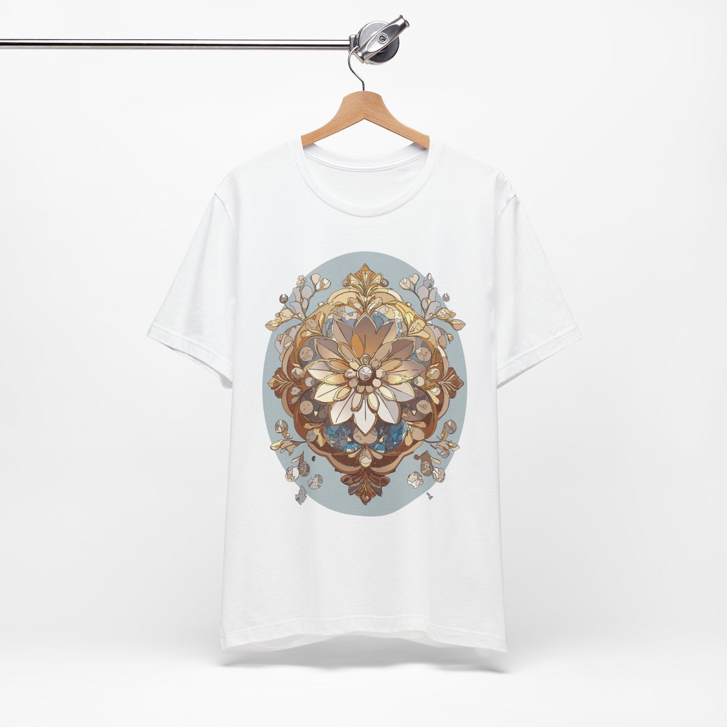 Floral Shirt, Flower Shirt, Tee Shirt with Antique Flower