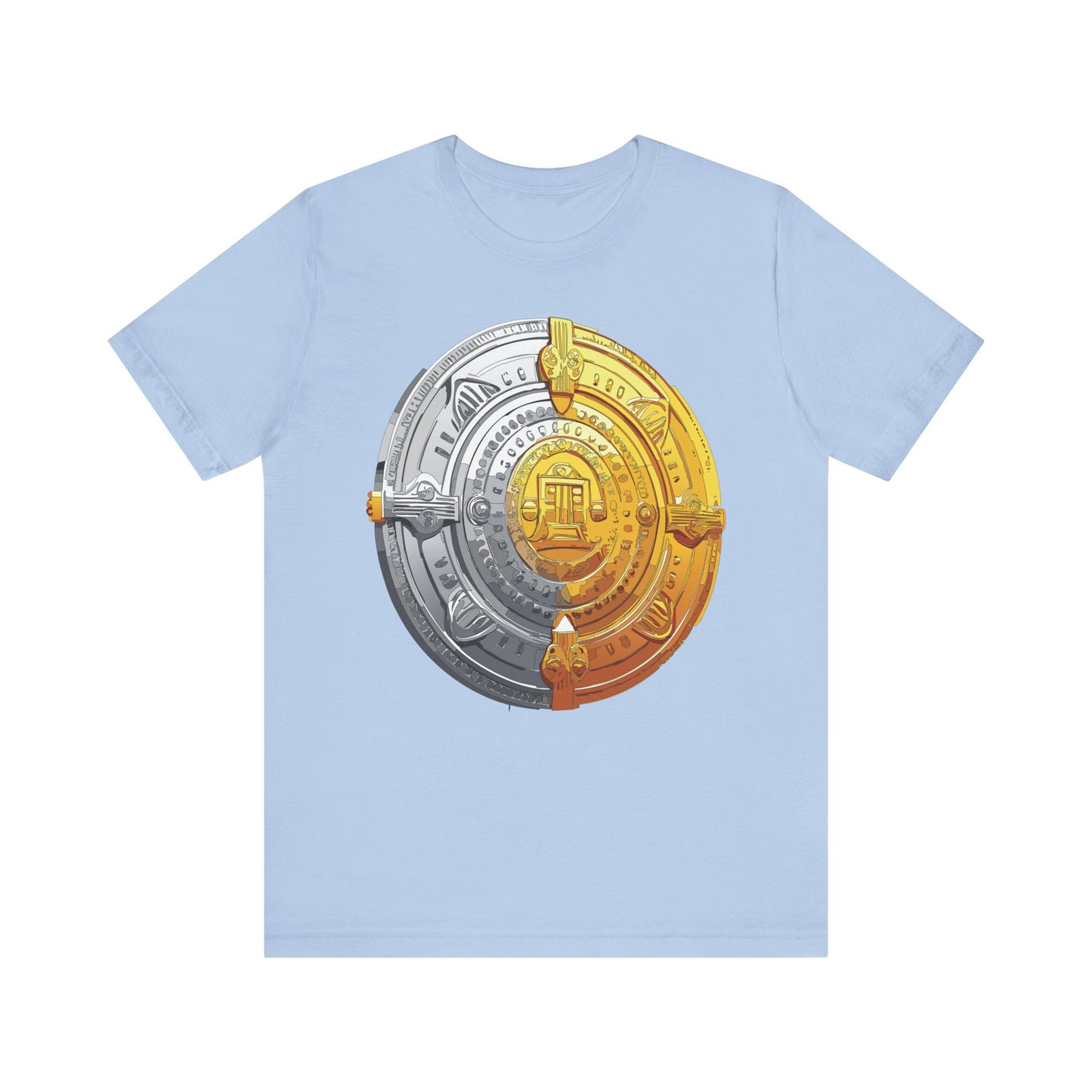 Coin Shirt, Shirt with Coin, Tee Shirt with Gold Coin, Shirt with Antique Coin