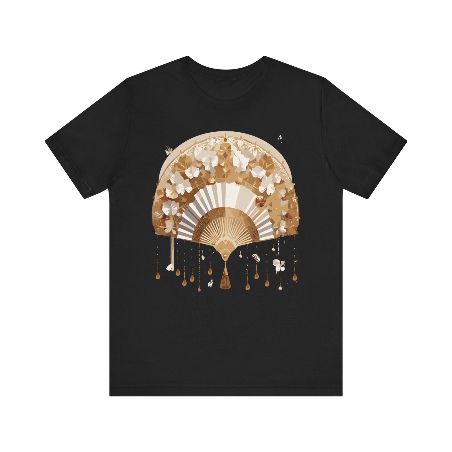 Fan shirt, Shirt with Fan, Tee Shirt with Gold Blower