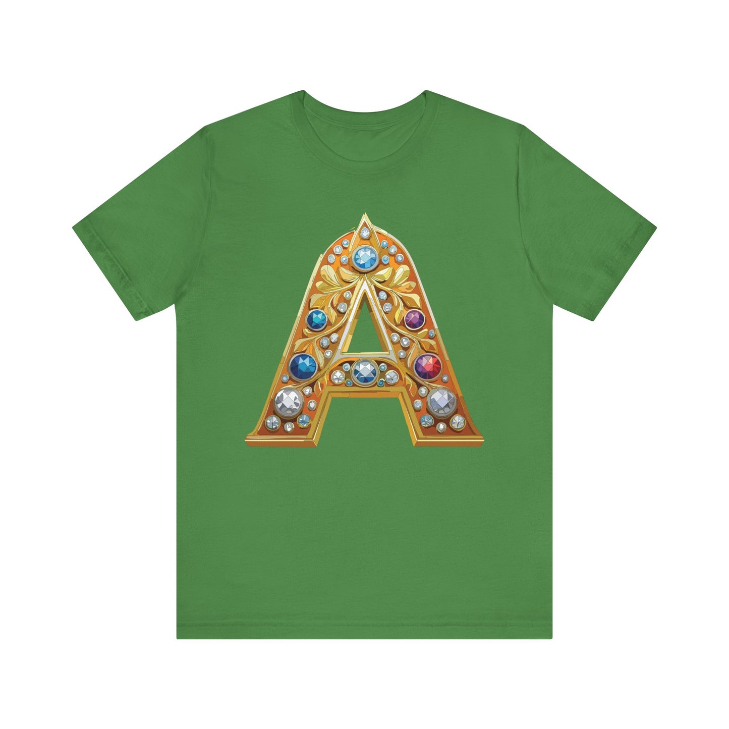 Letter Shirt, Shirt with Letters, Tee Shirt with Gold Letter, Shirt with Antique Letters