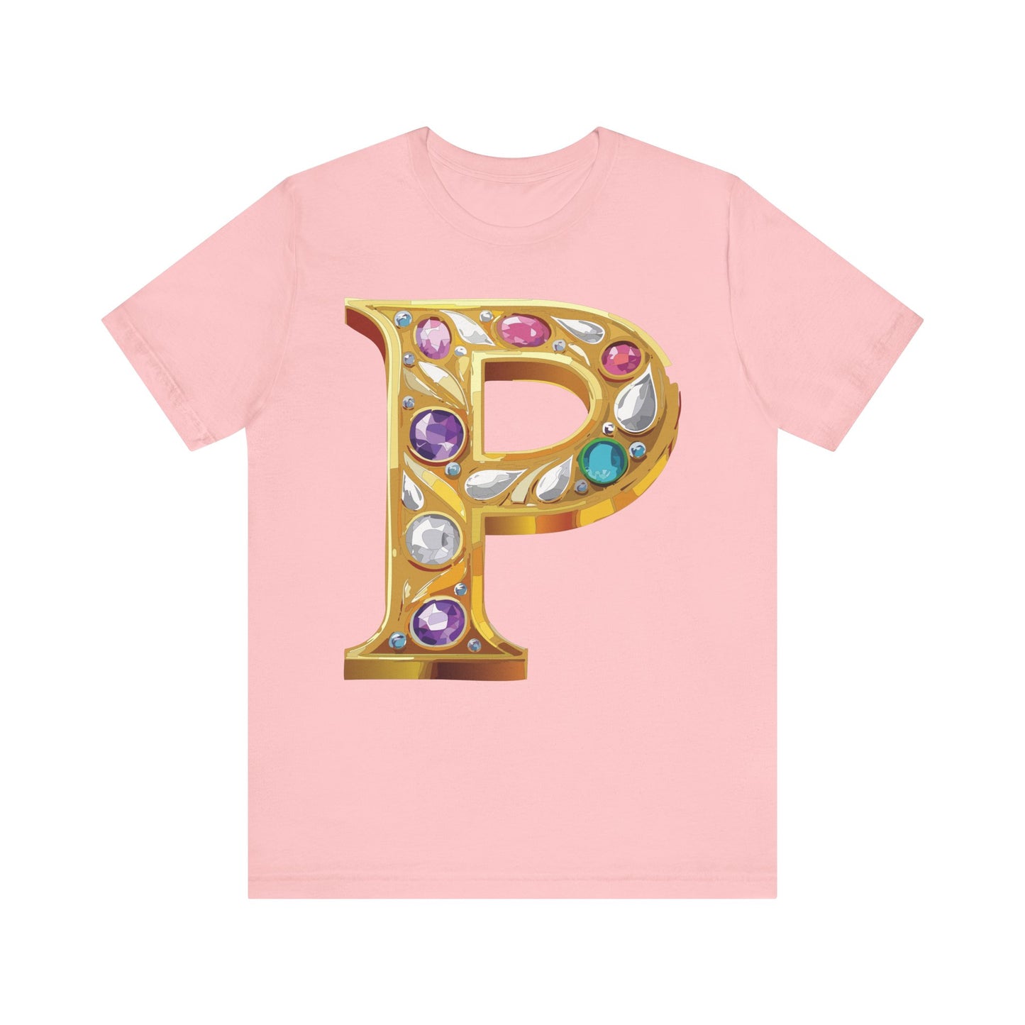 Letter Shirt, Shirt with Letters, Tee Shirt with Gold Letter, Shirt with Antique Letters