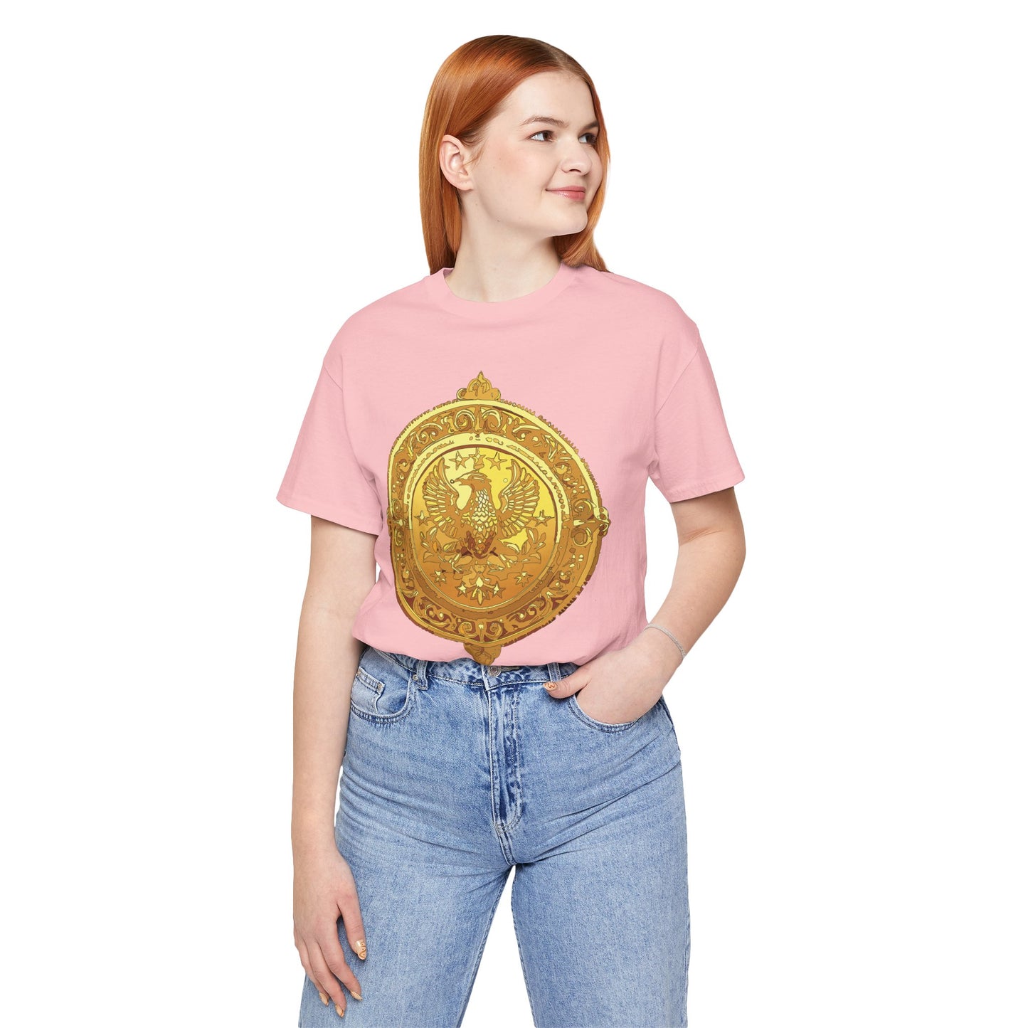 Coin Shirt, Shirt with Coin, Tee Shirt with Gold Coin, Shirt with Antique Coin