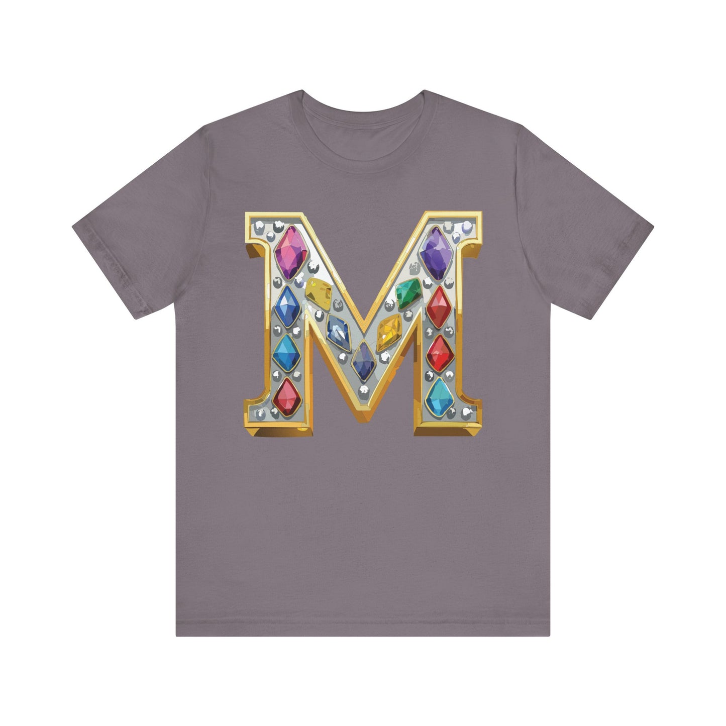 Letter Shirt, Shirt with Letters, Tee Shirt with Gold Letter, Shirt with Antique Letters