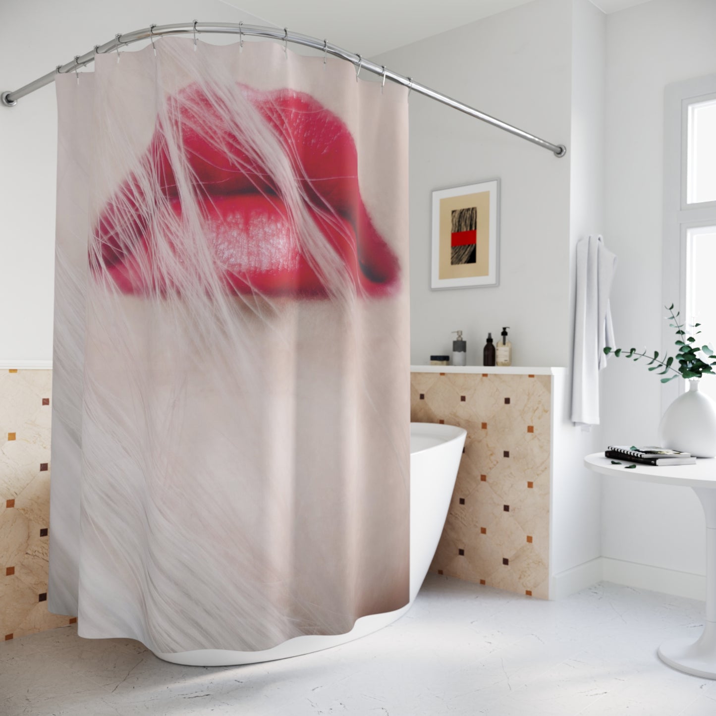 Woman Shower Curtain