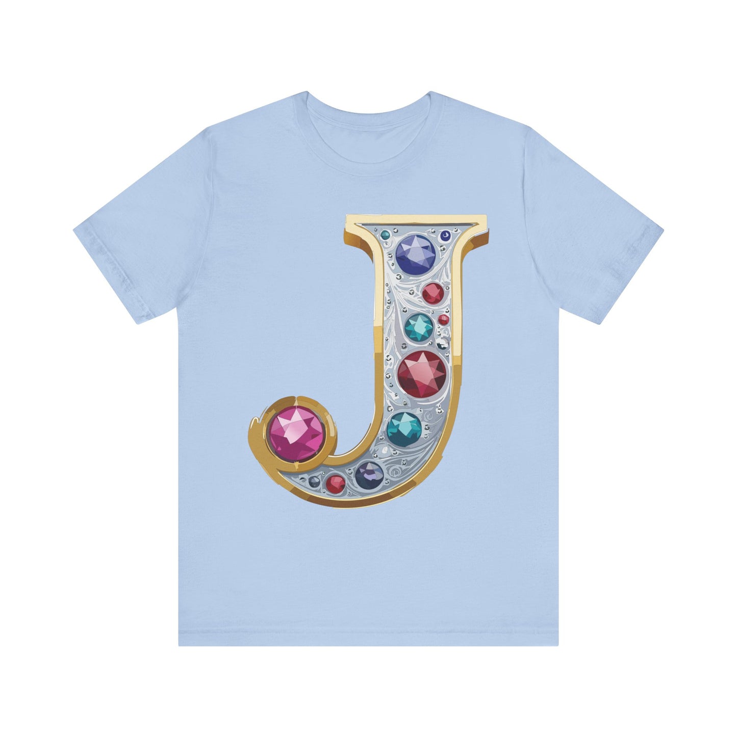 Letter Shirt, Shirt with Letters, Tee Shirt with Gold Letter, Shirt with Antique Letters