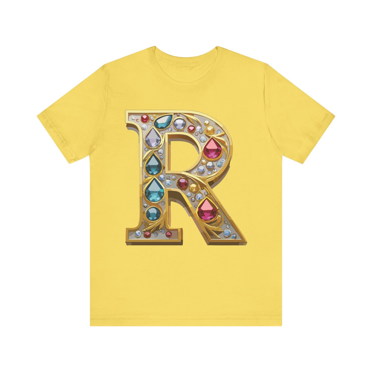 Letter Shirt, Shirt with Letters, Tee Shirt with Gold Letter, Shirt with Antique Letters