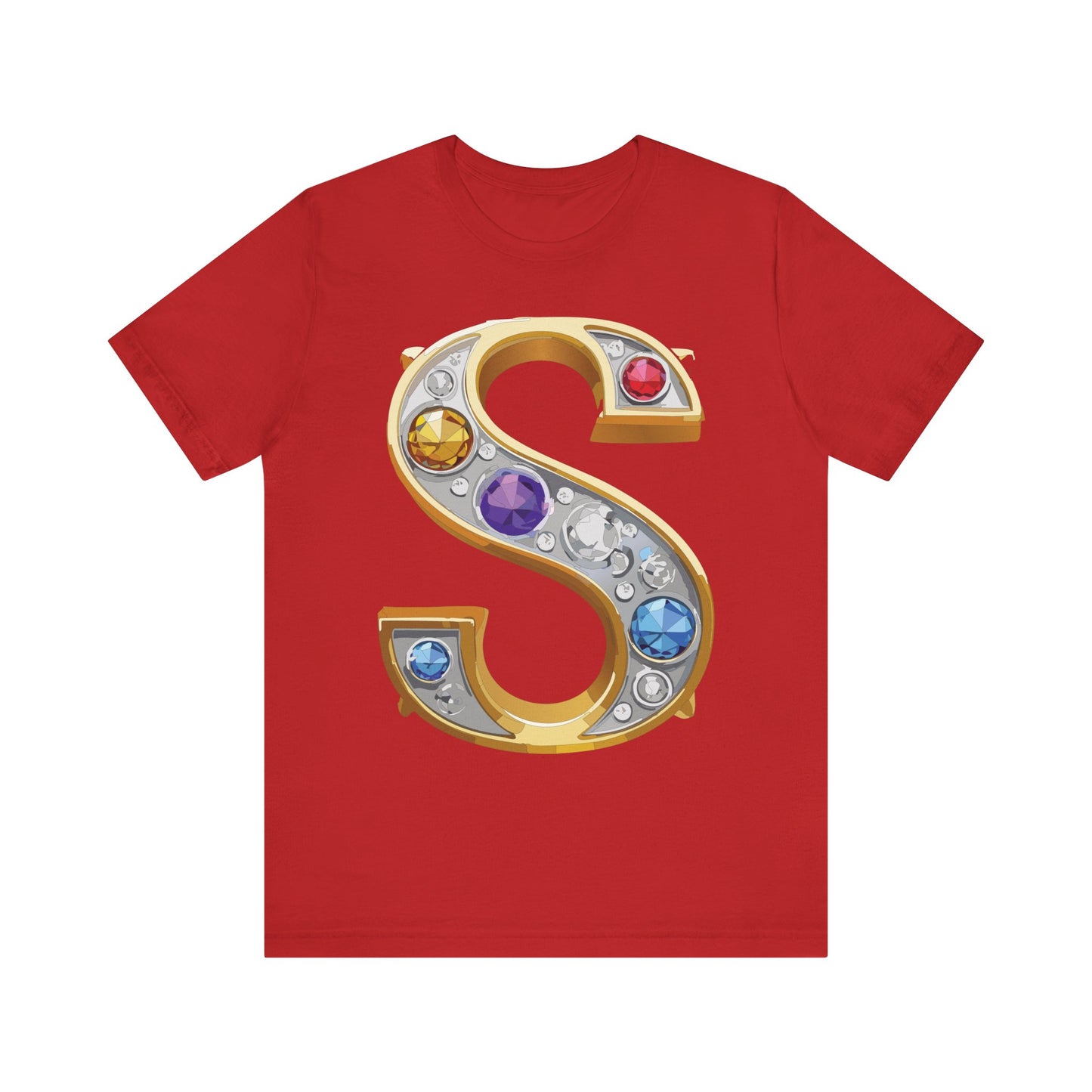 Letter Shirt, Shirt with Letters, Tee Shirt with Gold Letter, Shirt with Antique Letters