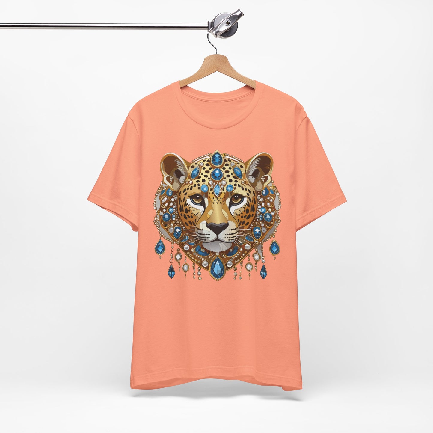 Animal Shirt, Shirt with Animal, Tee Shirt with Gold Animal Medal, Shirt with Antique Animal Medallion
