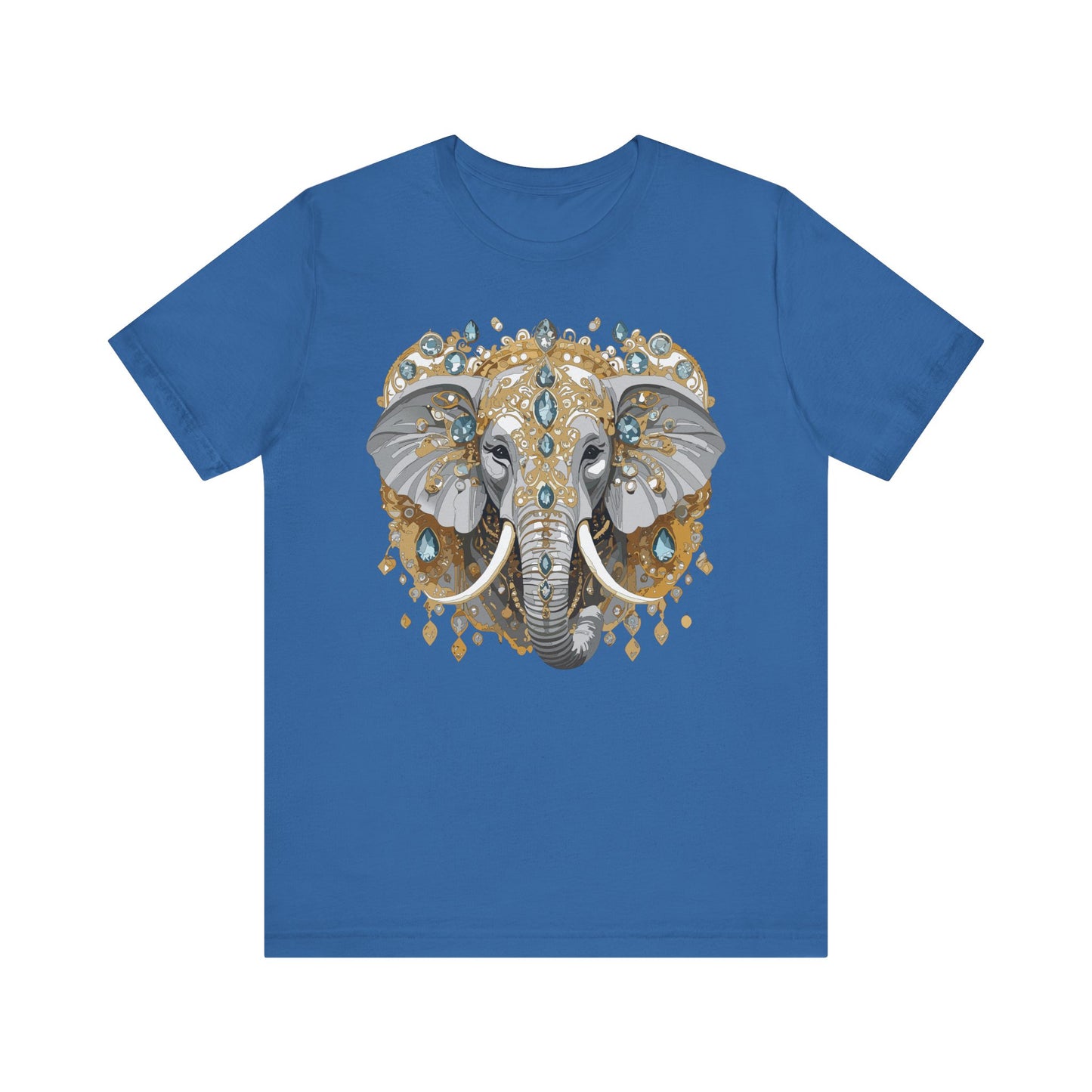 Animal Shirt, Shirt with Animal, Tee Shirt with Gold Animal Medal, Shirt with Antique Animal Medallion