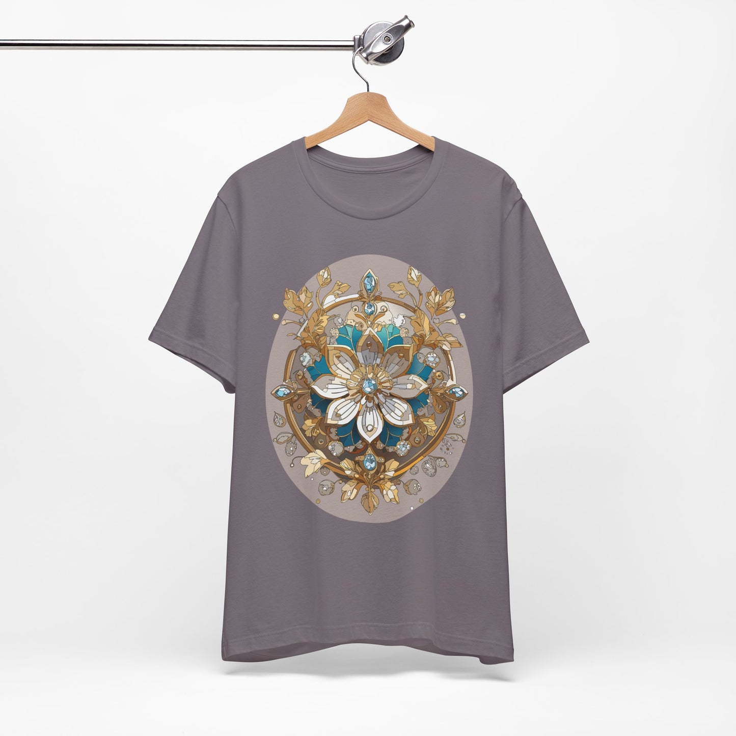 Floral Shirt, Flower Shirt, Tee Shirt with Antique Flower