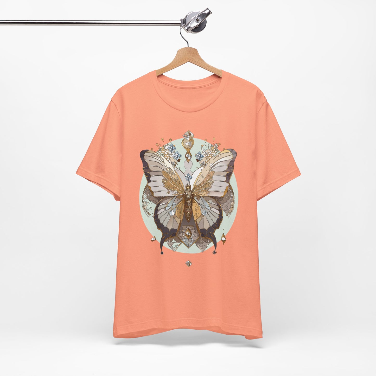 Butterfly Shirt, Shirt with Butterfly, Tee Shirt with Antique Butterfly