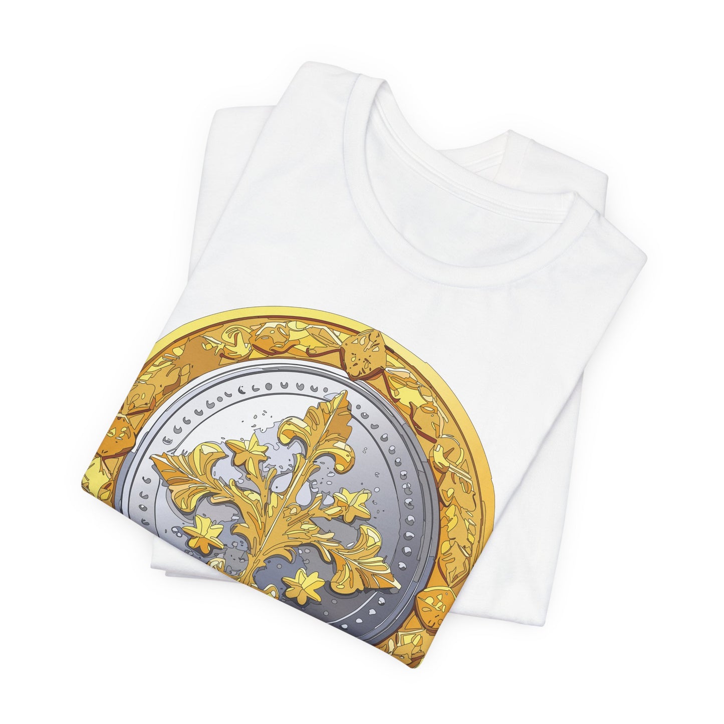 Coin Shirt, Shirt with Coin, Tee Shirt with Gold Coin, Shirt with Antique Coin