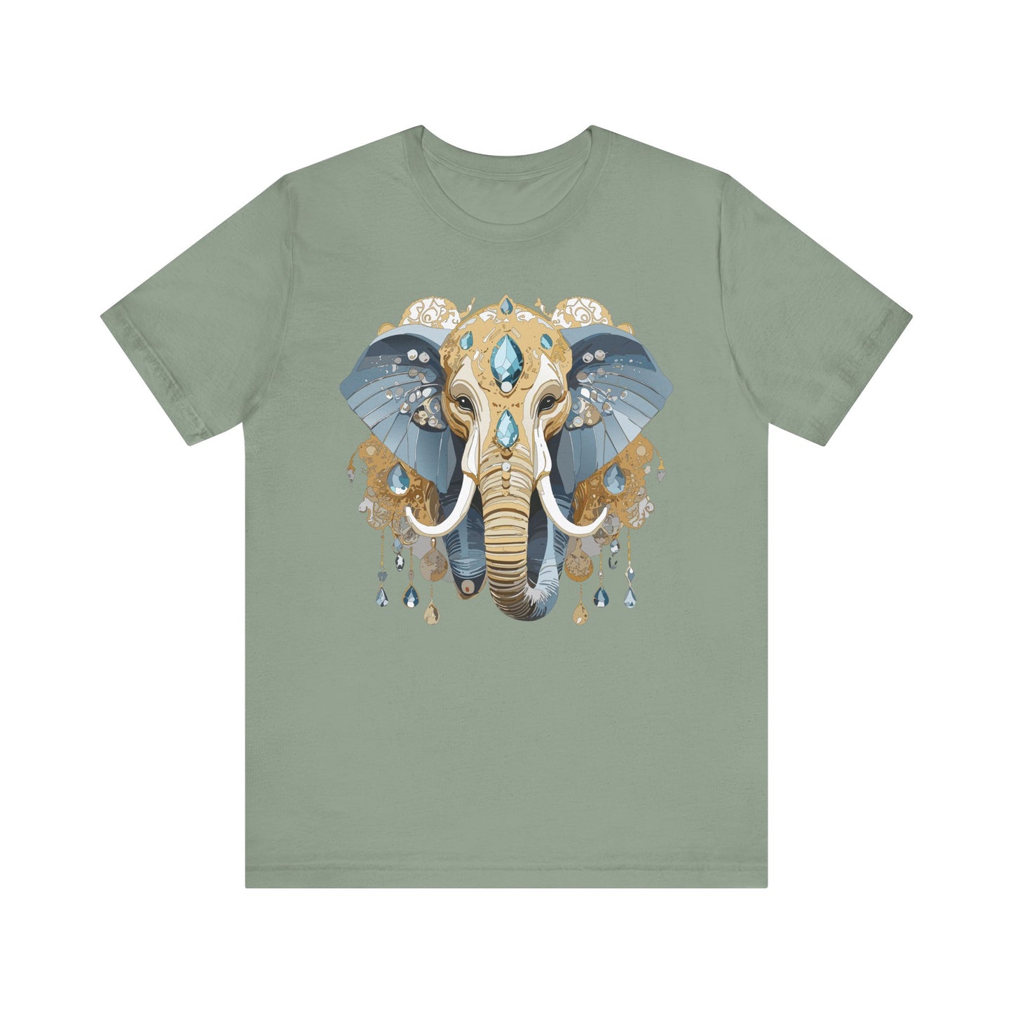 Animal Shirt, Shirt with Animal, Tee Shirt with Gold Animal Medal, Shirt with Antique Animal Medallion