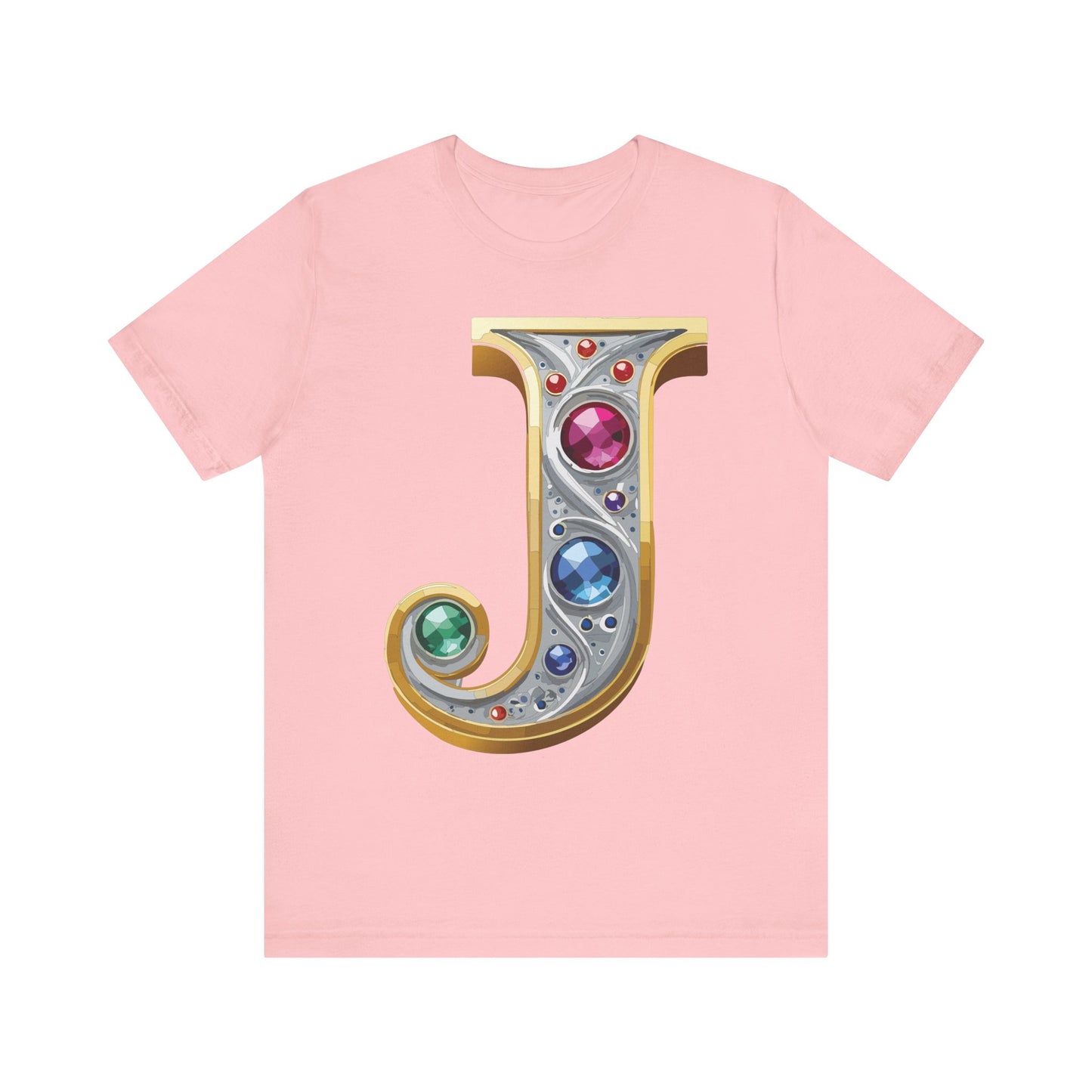 Letter Shirt, Shirt with Letters, Tee Shirt with Gold Letter, Shirt with Antique Letters