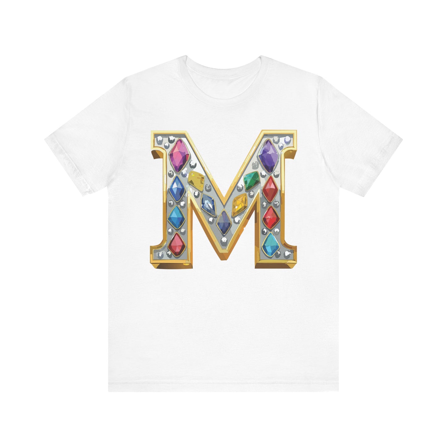 Letter Shirt, Shirt with Letters, Tee Shirt with Gold Letter, Shirt with Antique Letters