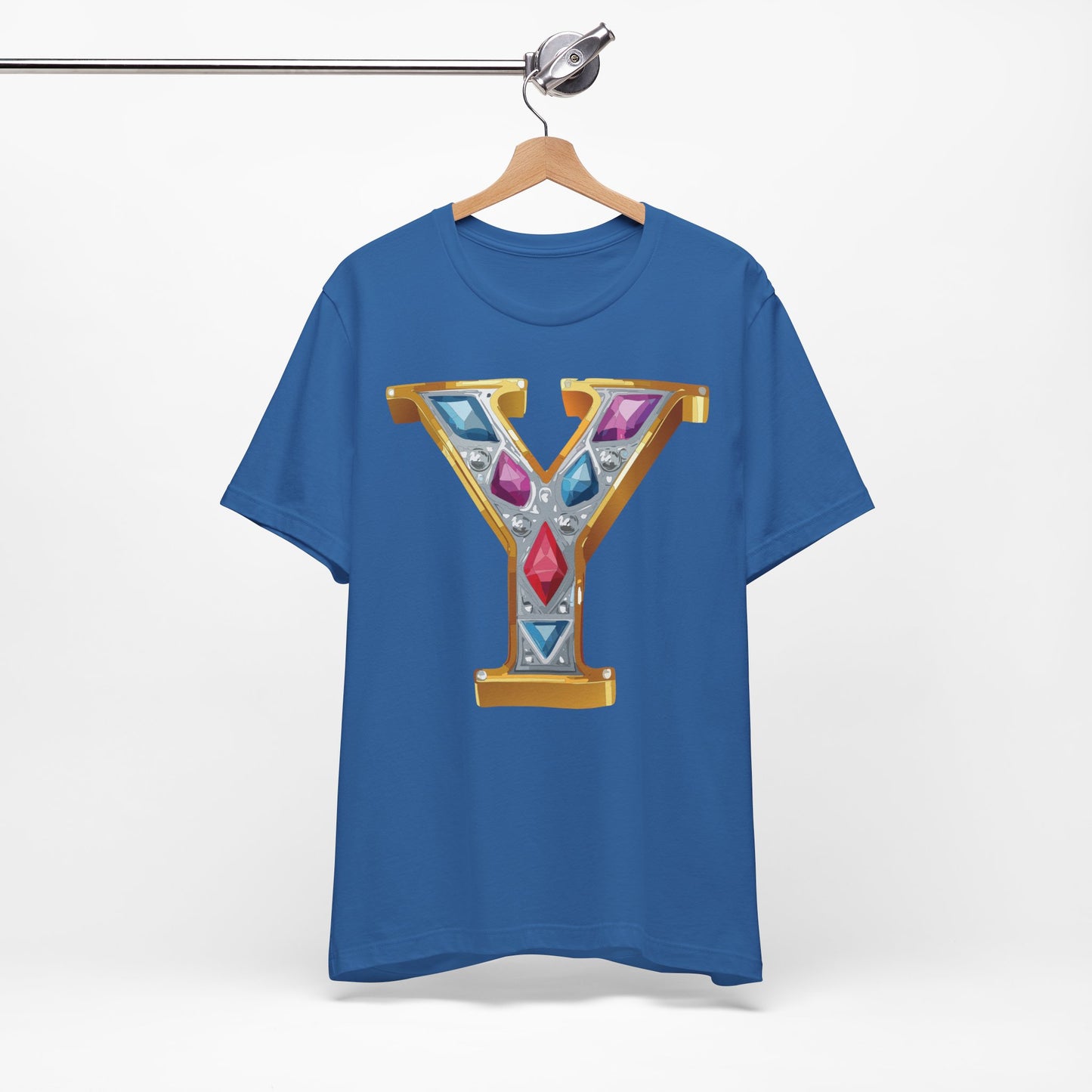 Letter Shirt, Shirt with Letters, Tee Shirt with Gold Letter, Shirt with Antique Letters