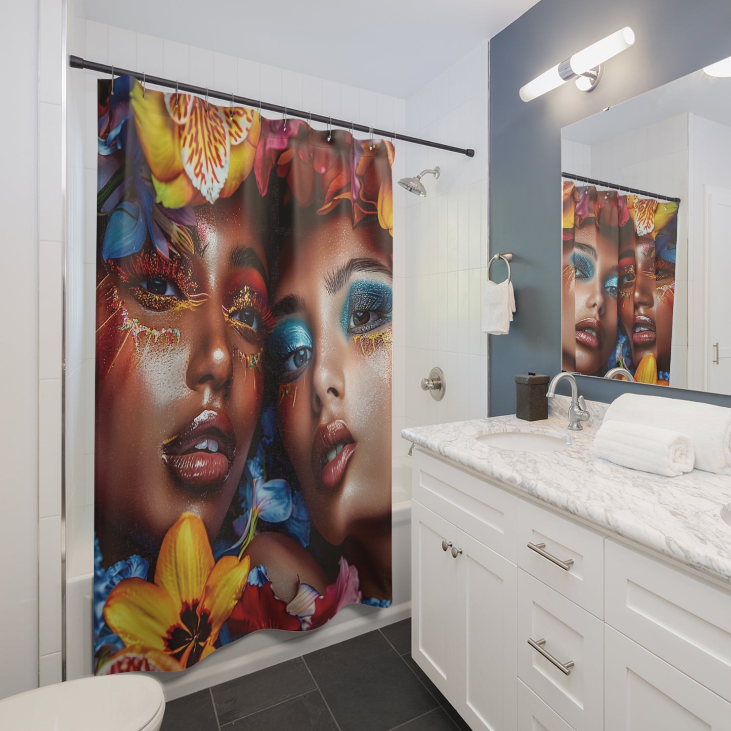 Woman Shower Curtain