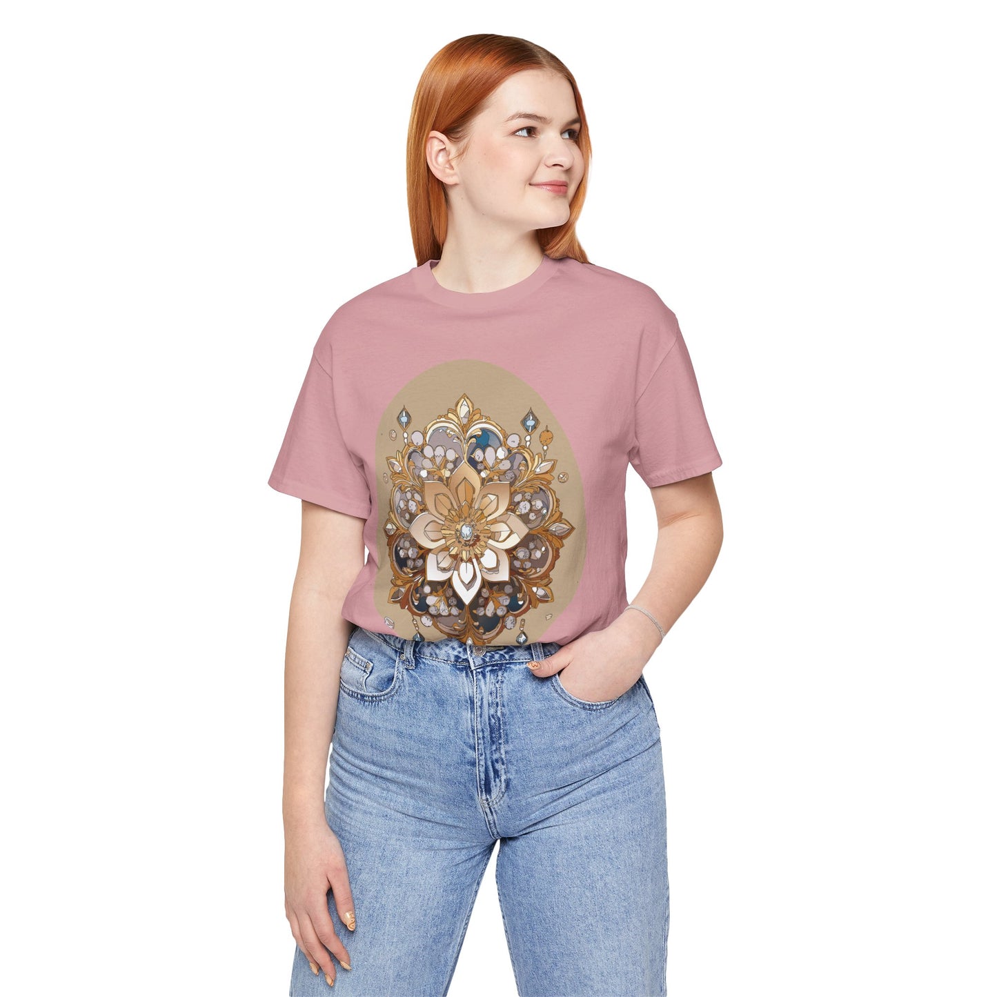 Floral Shirt, Flower Shirt, Tee Shirt with Antique Flower