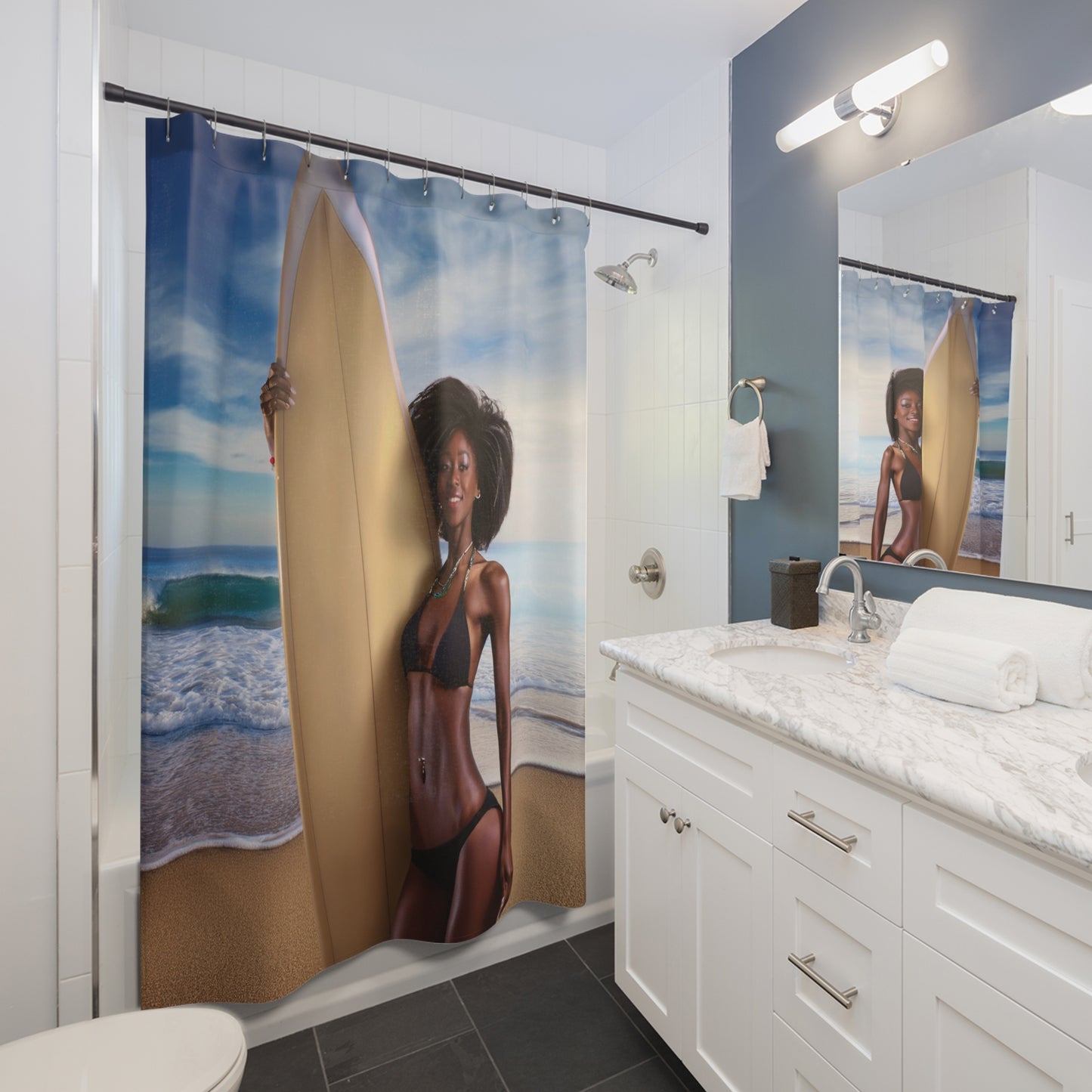 Woman Shower Curtain